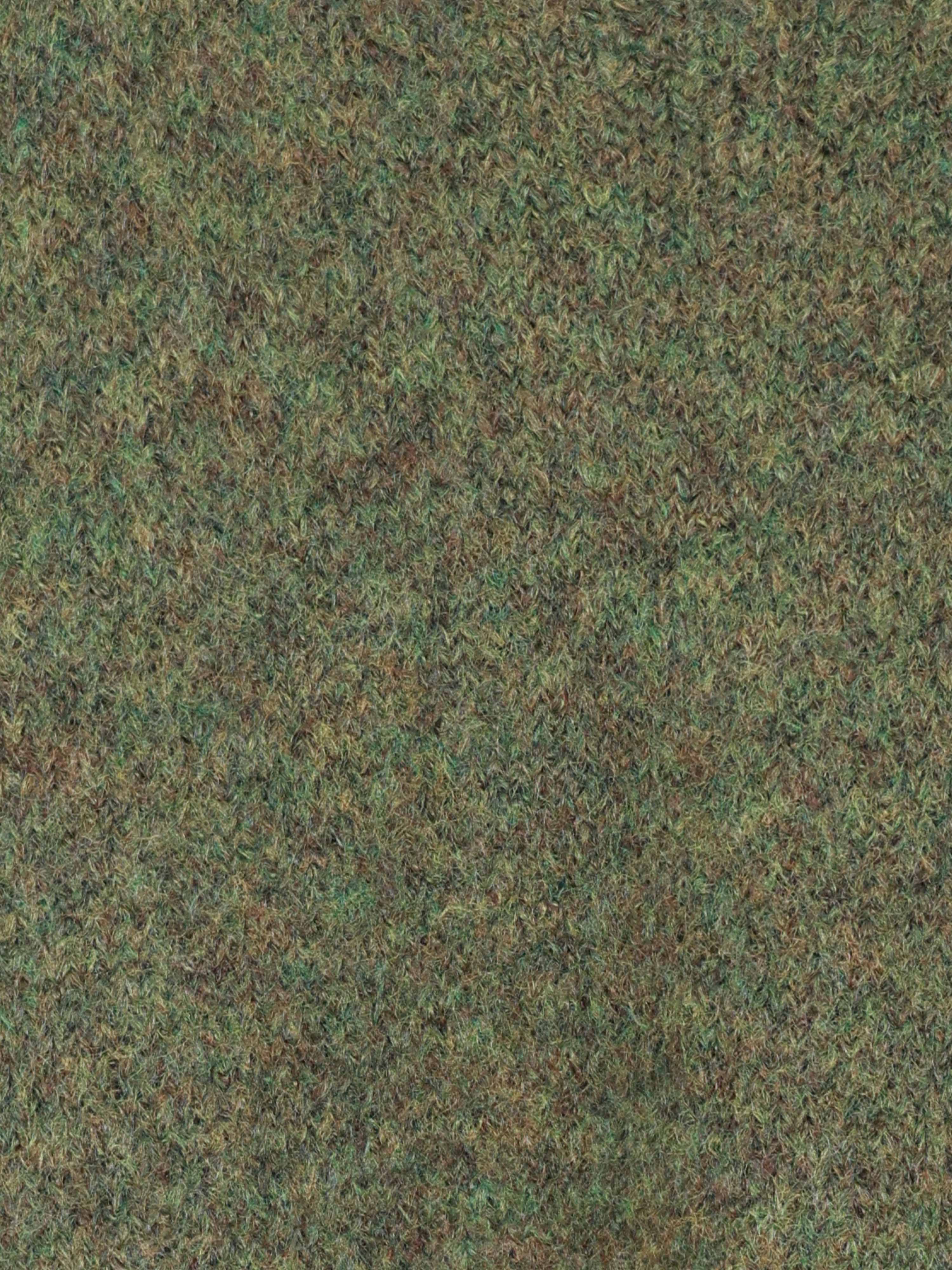 Oversize V-Ausschnitt Strickpullover mit Alpakawollanteil - Olive