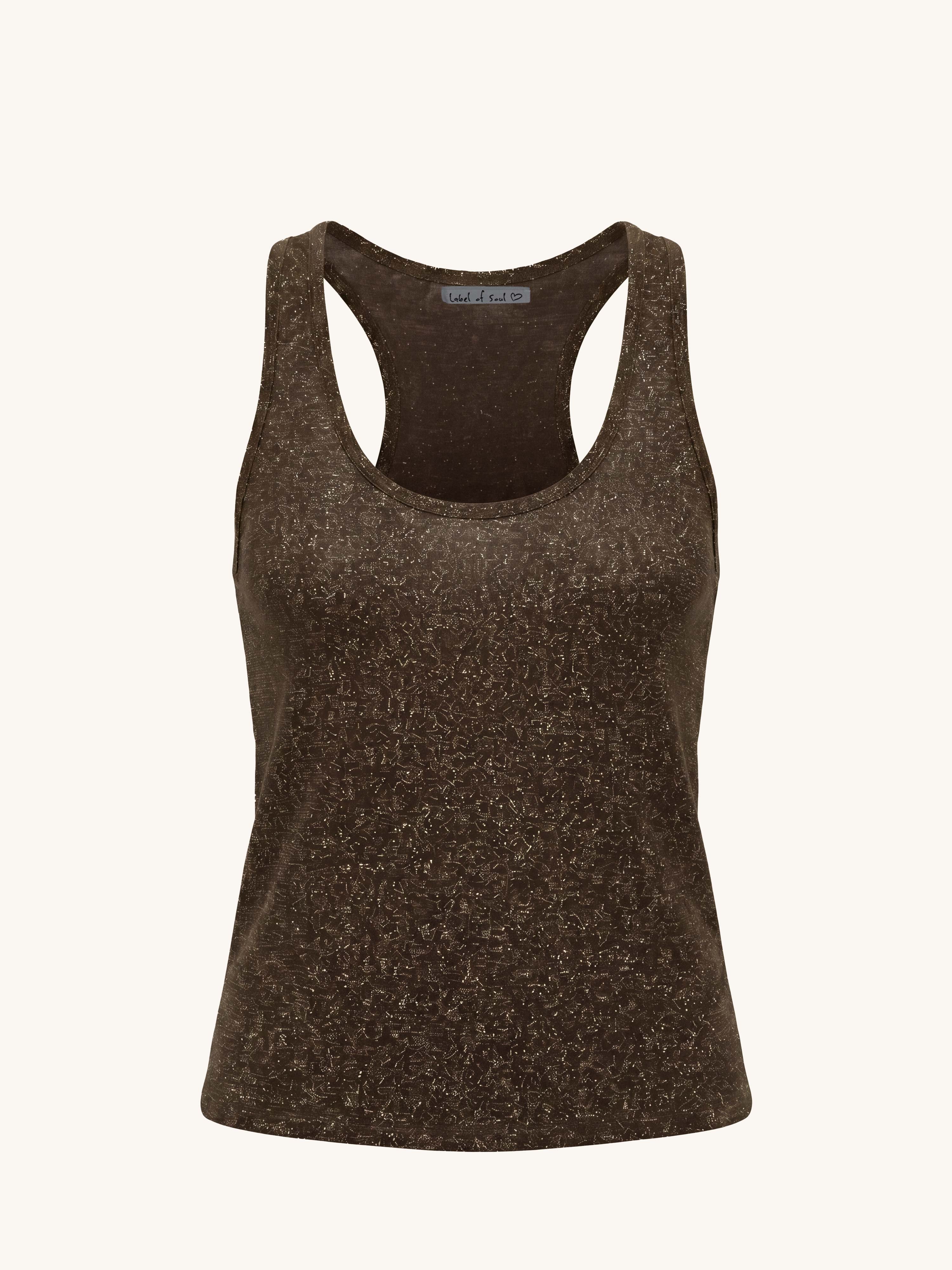 Basic Top - SPARKLE - Schoko