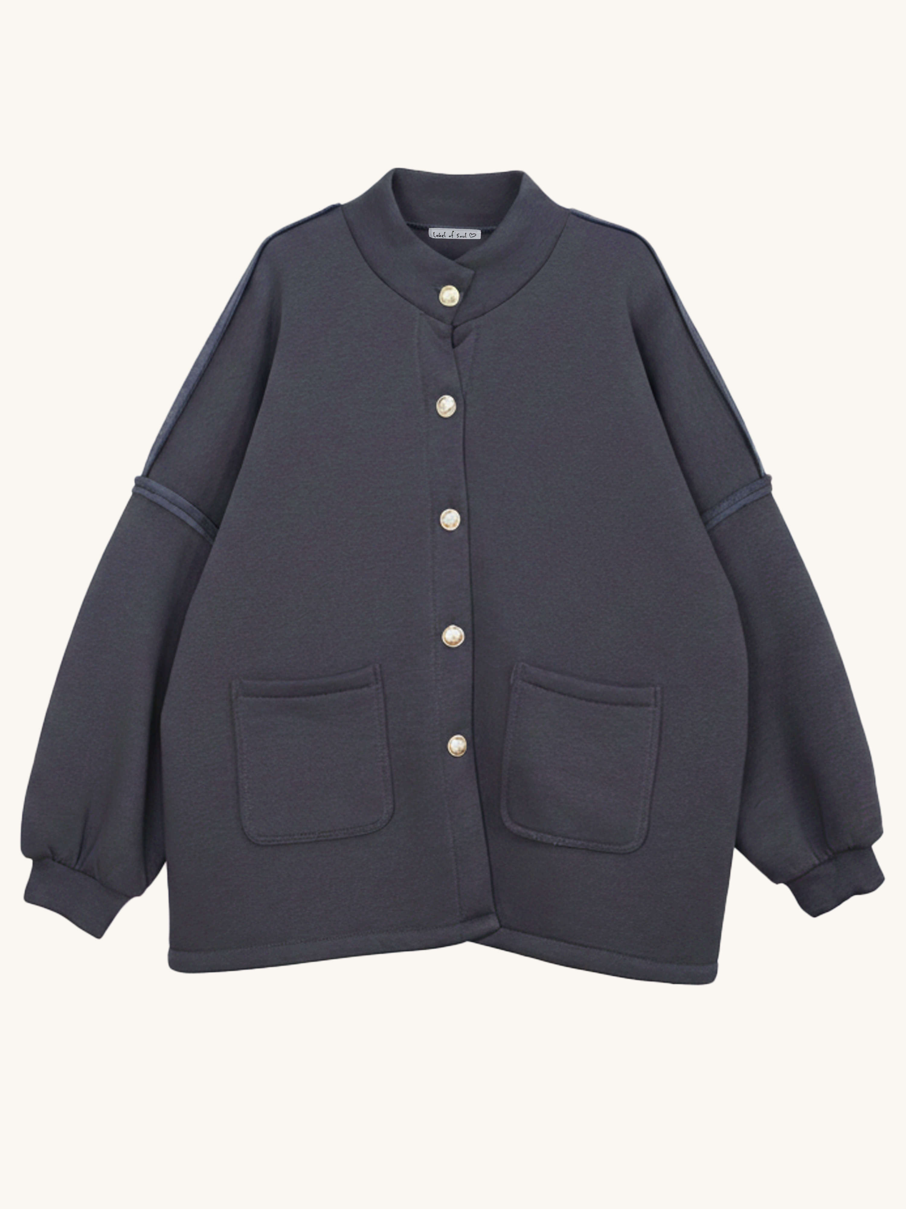 Oversize SOFT Cardigan Jacke - Navy Oversize SOFT Cardigan Jacke - Navy