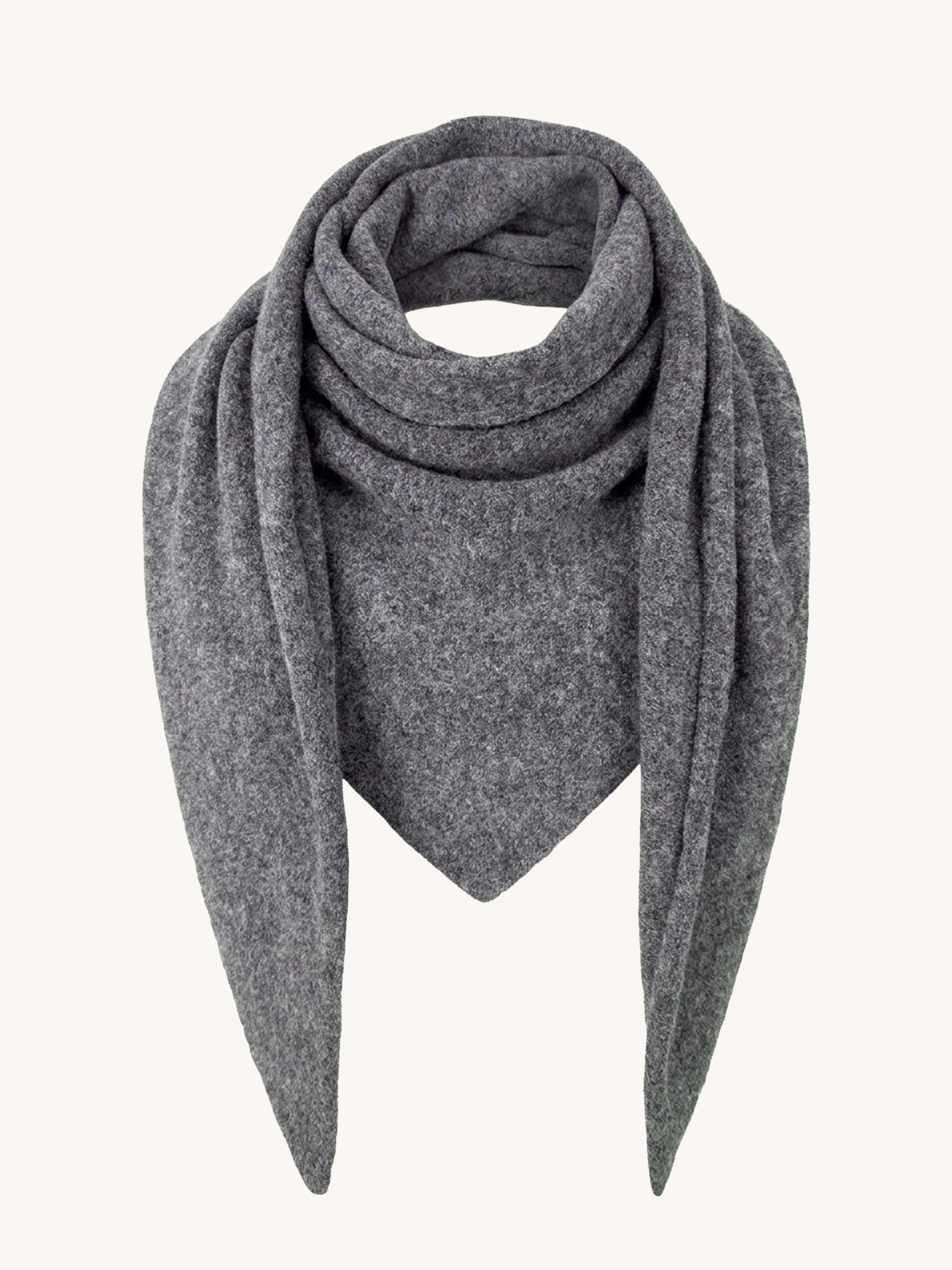 Soft Alpaka Dreiecksschal - Grau