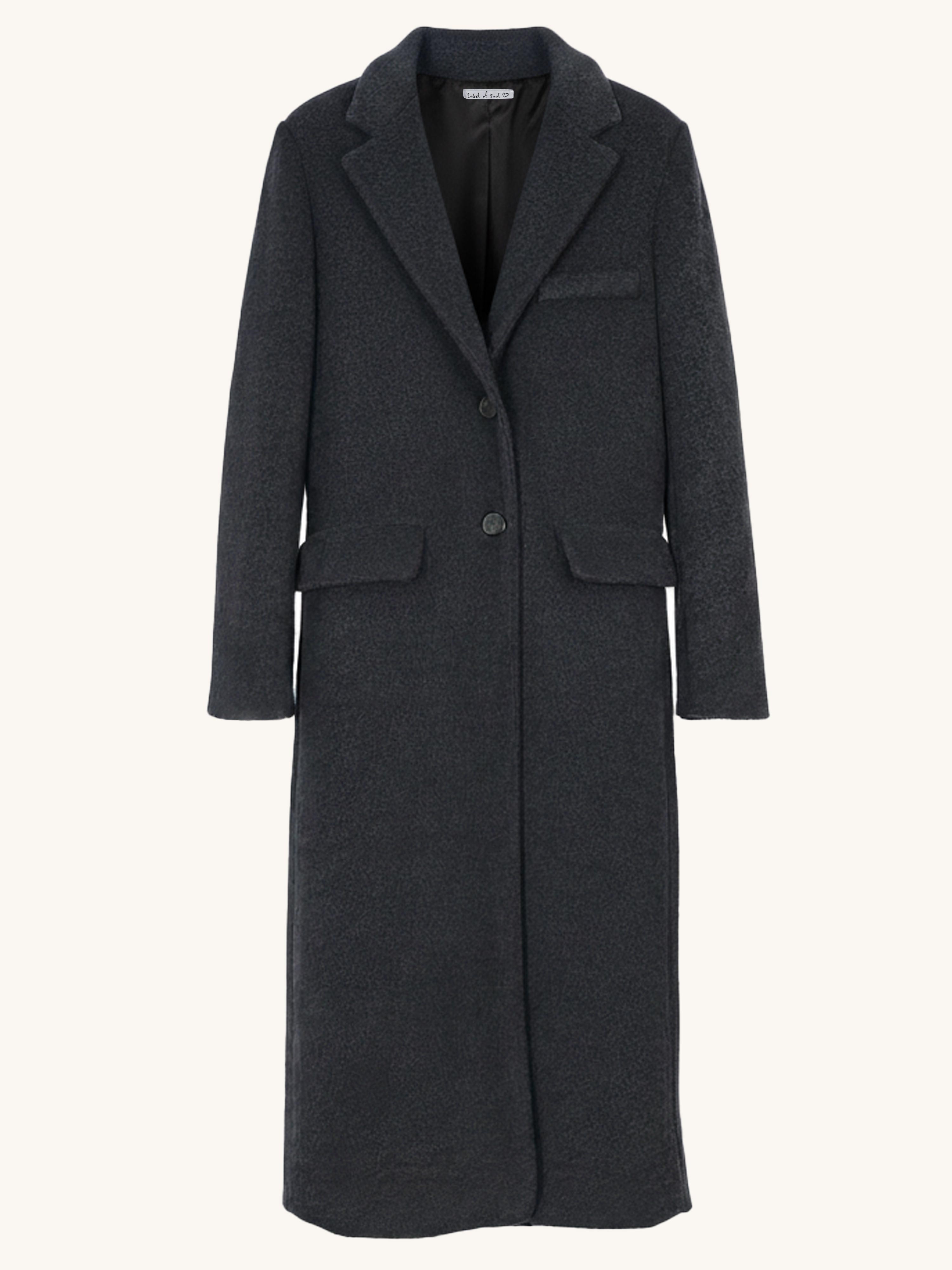 Oversize Blazer Mantel - SIGNATURE - Schwarz