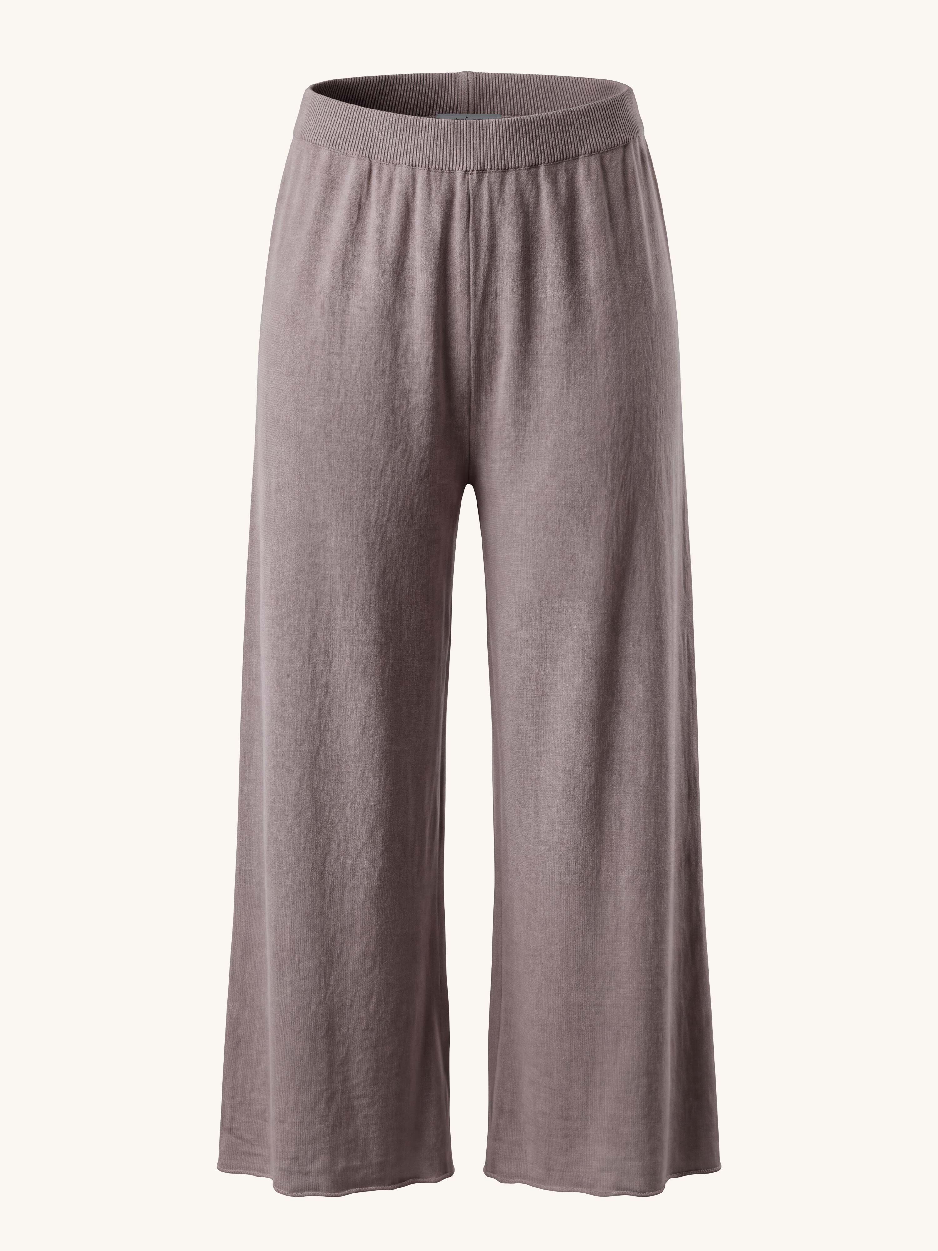 Viskose Strickhose - Taupe