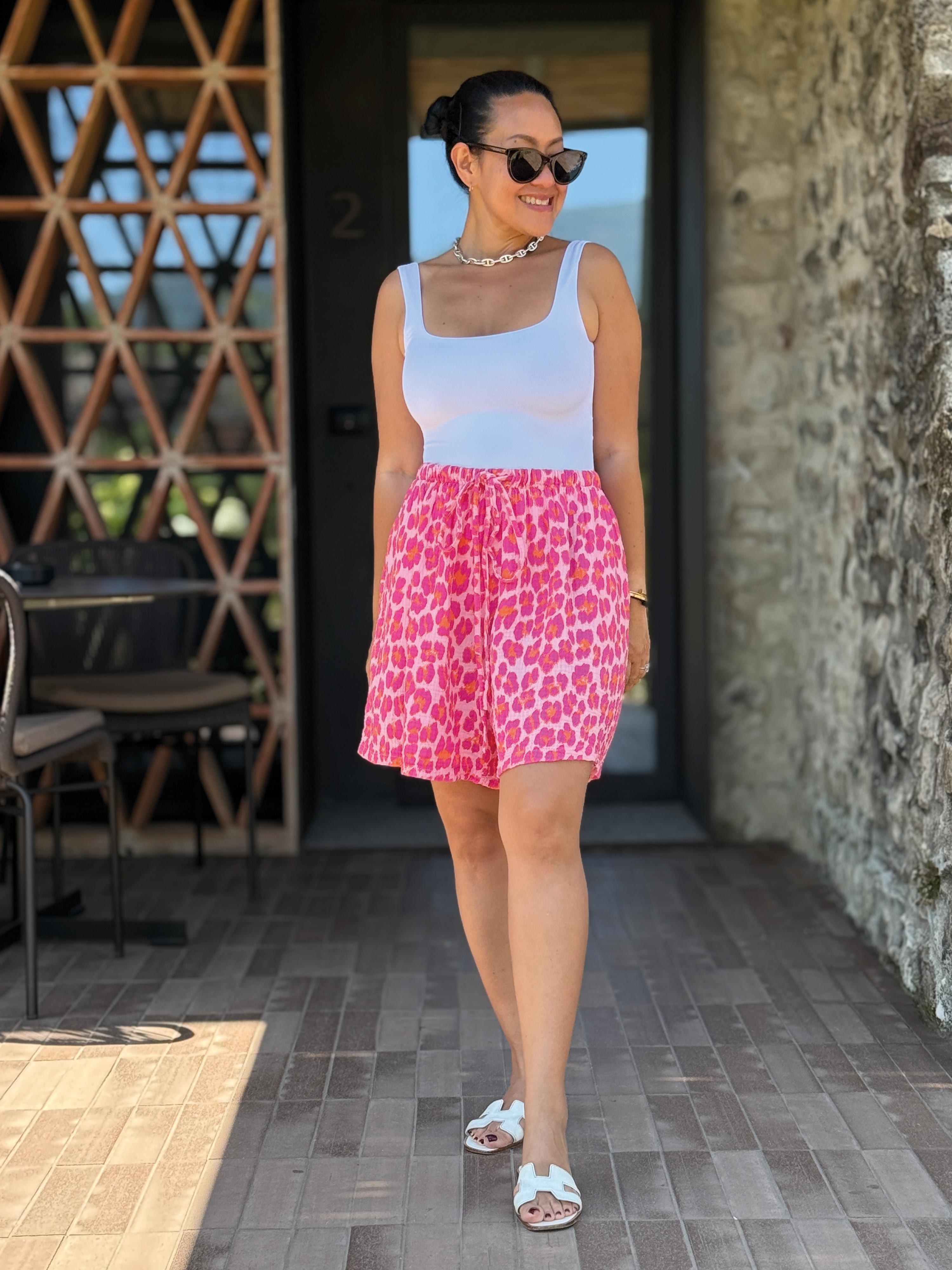 Musselin Bermuda Shorts - SUMMER BREEZE - Leo Juicy