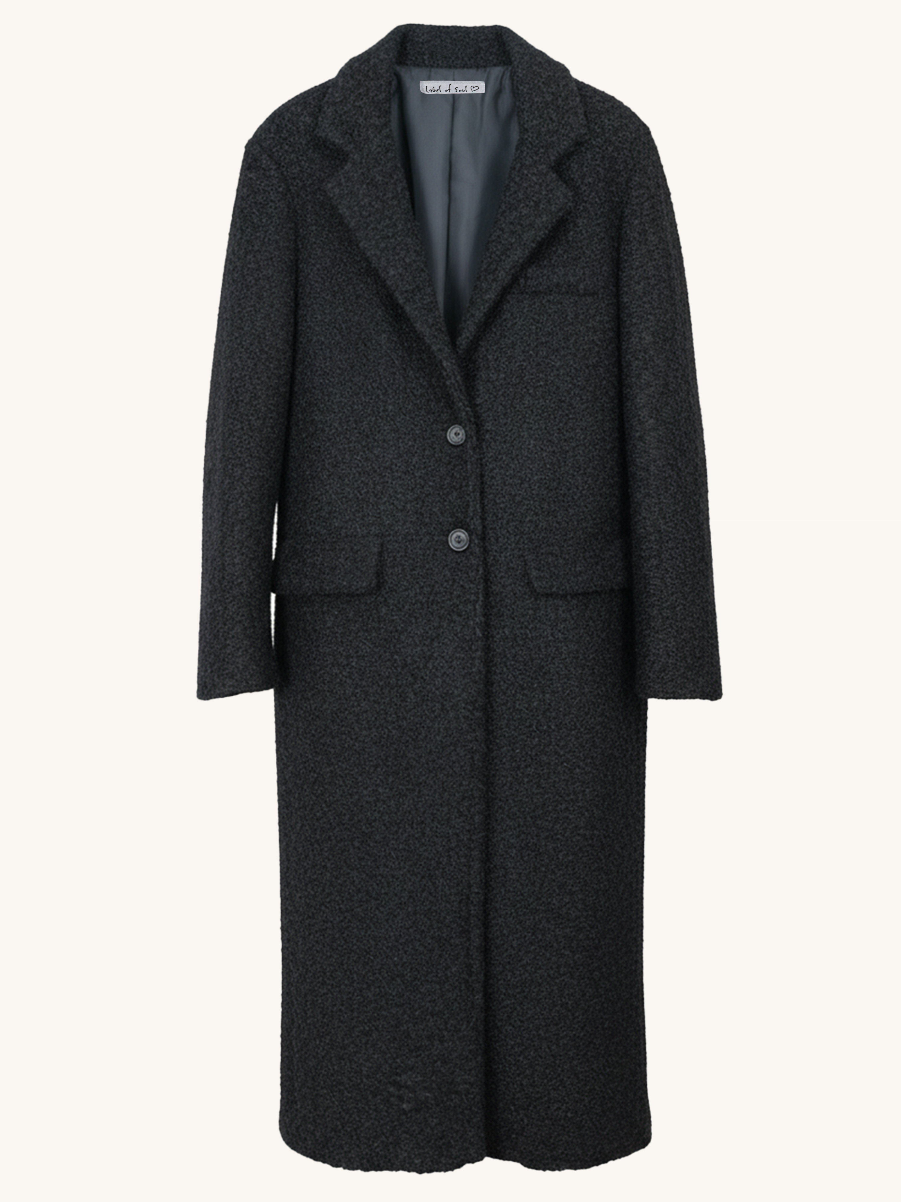 Oversize Blazer Mantel - HENRY - Schwarz