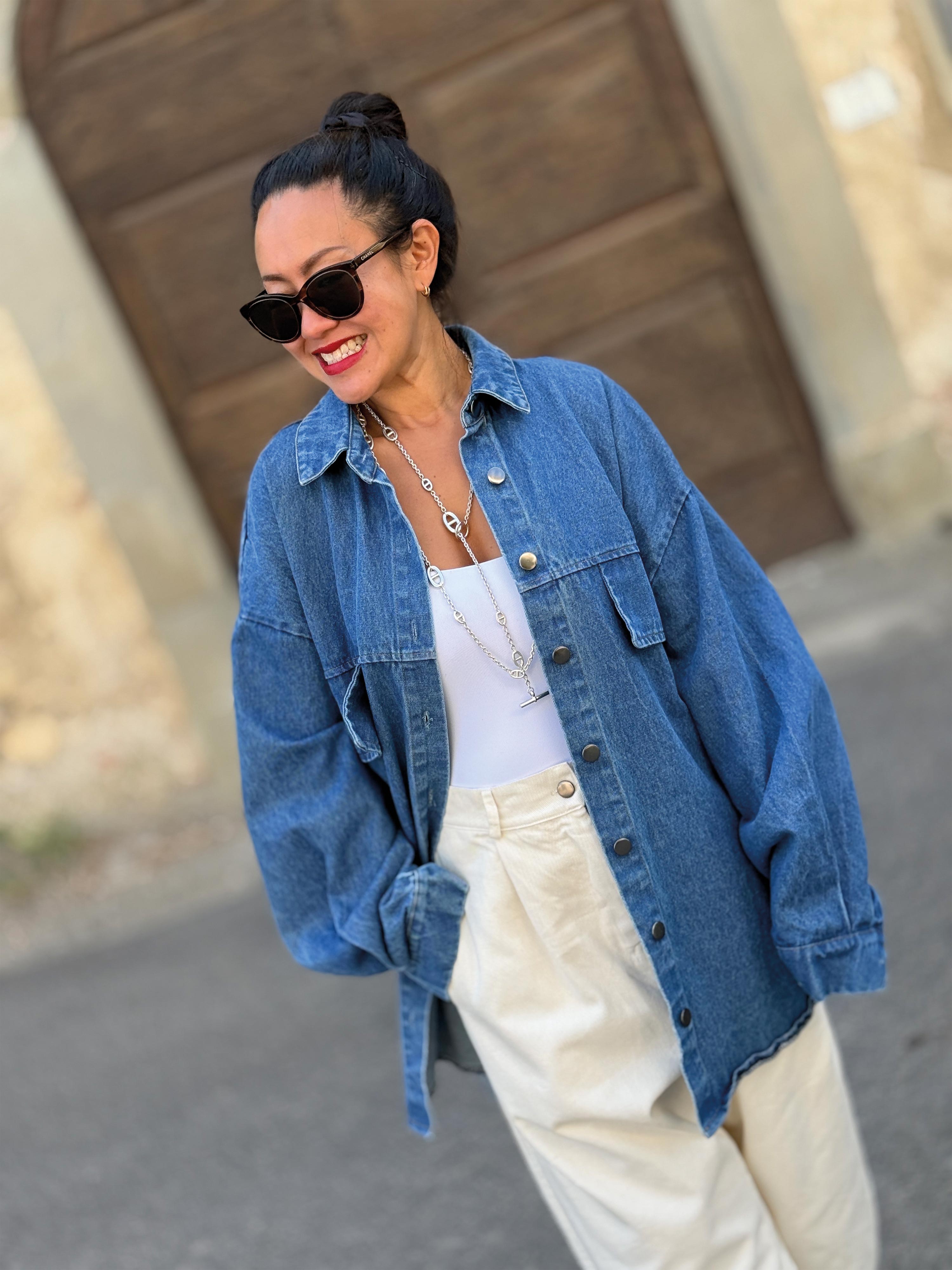 Denim Overshirt Jacke - Denim Blue