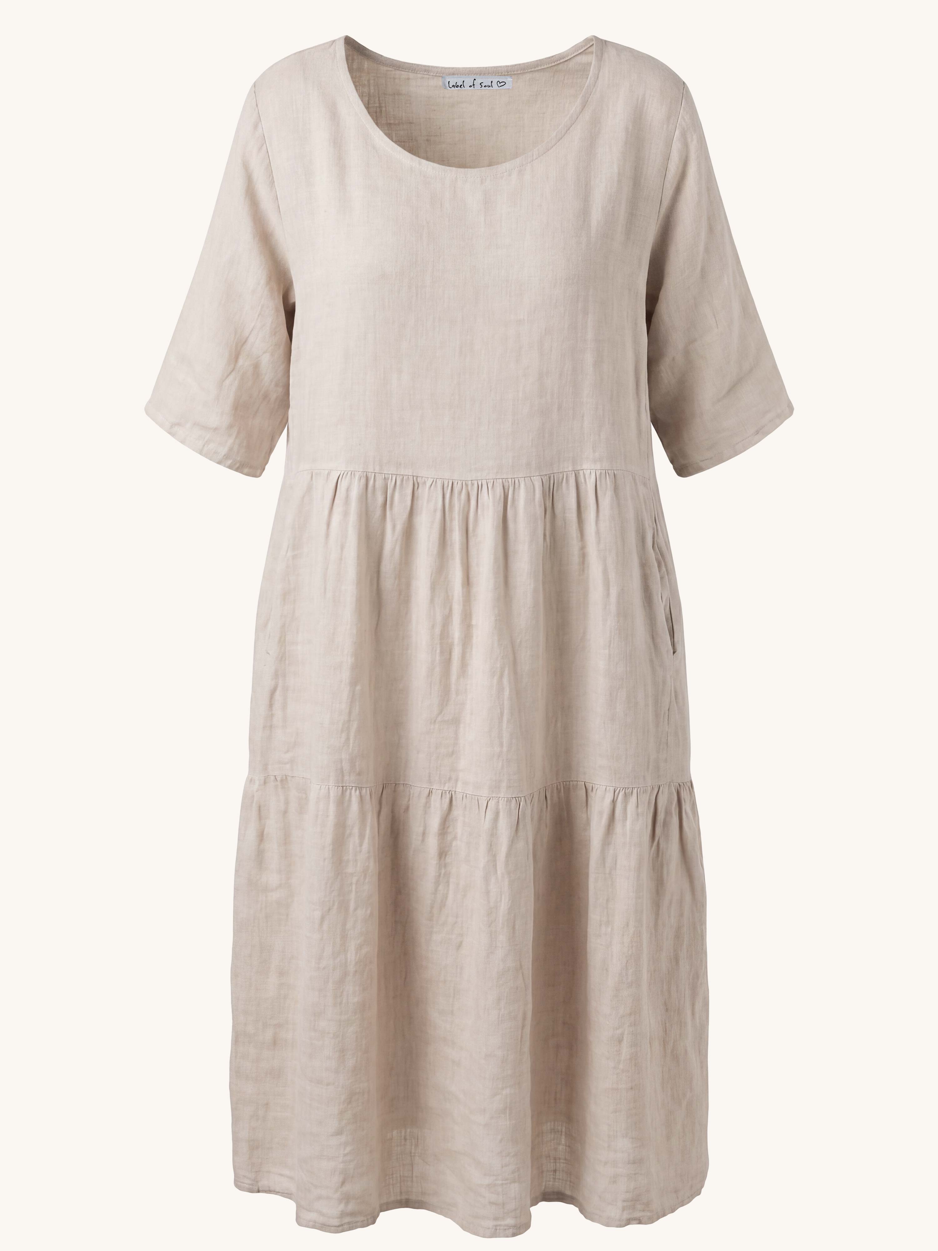 Leinenkleid Verona - Beige