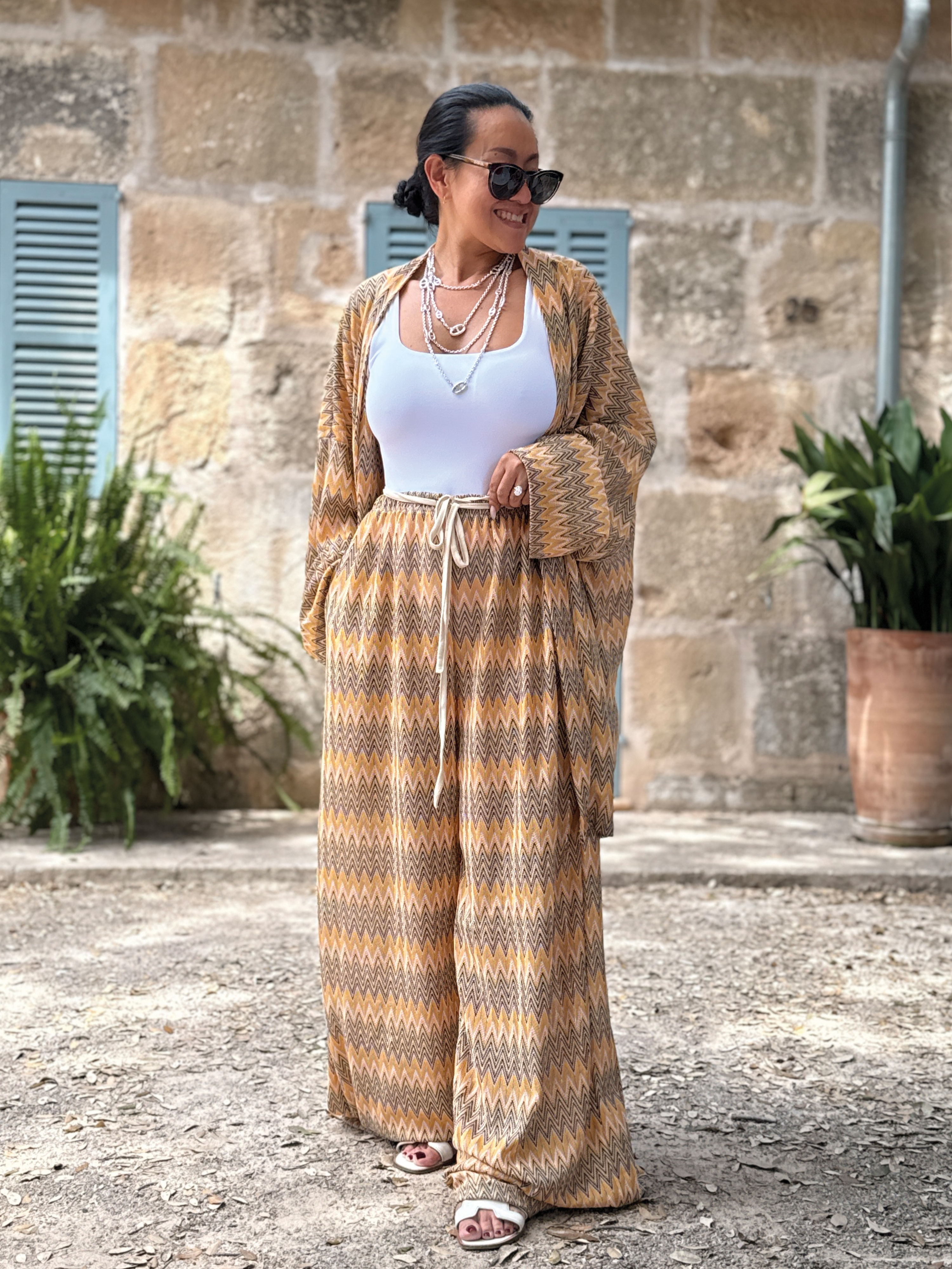 Palazzo Oversize Hose - IBIZA BREEZE - Honey
