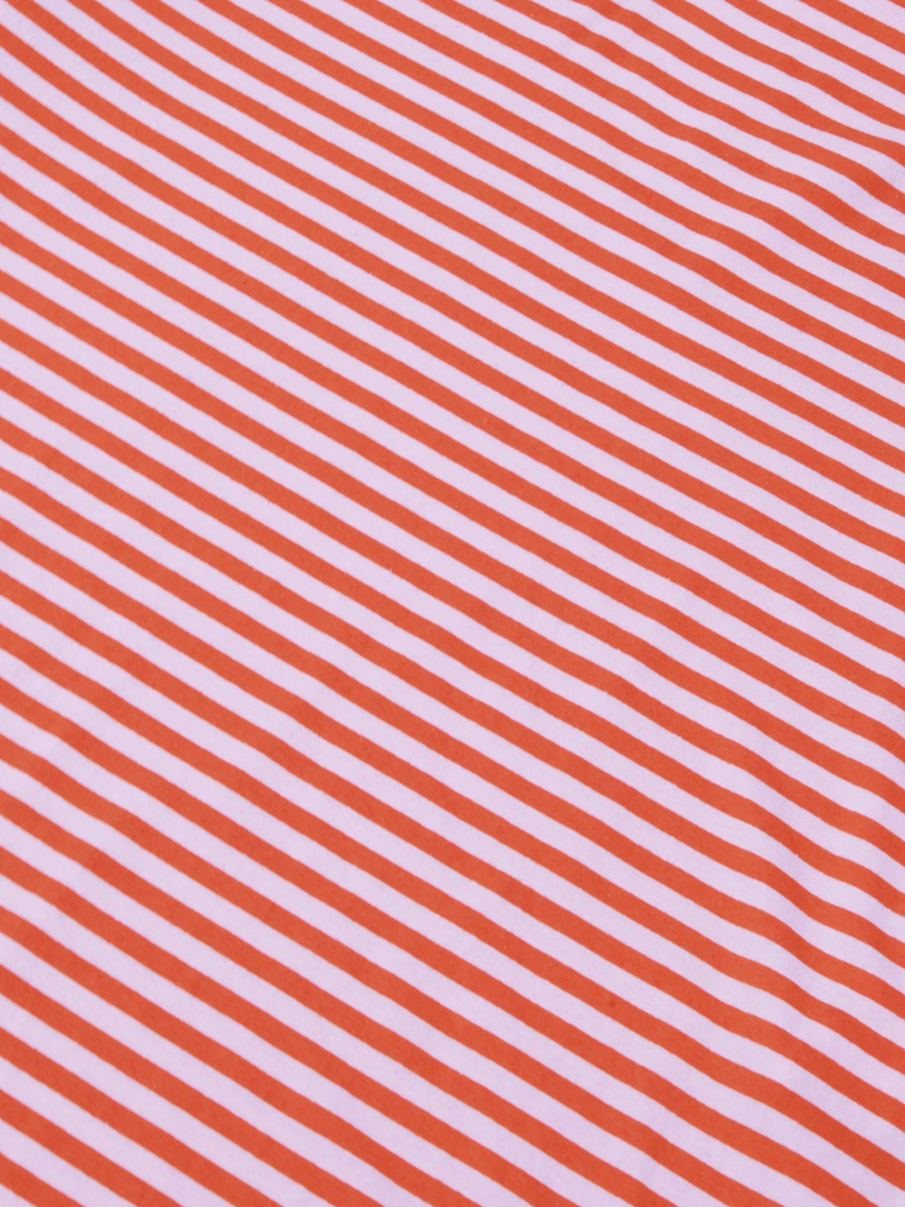 Kurzarm Kleid mit Seitentaschen - CURVY - Stripes Lollipop