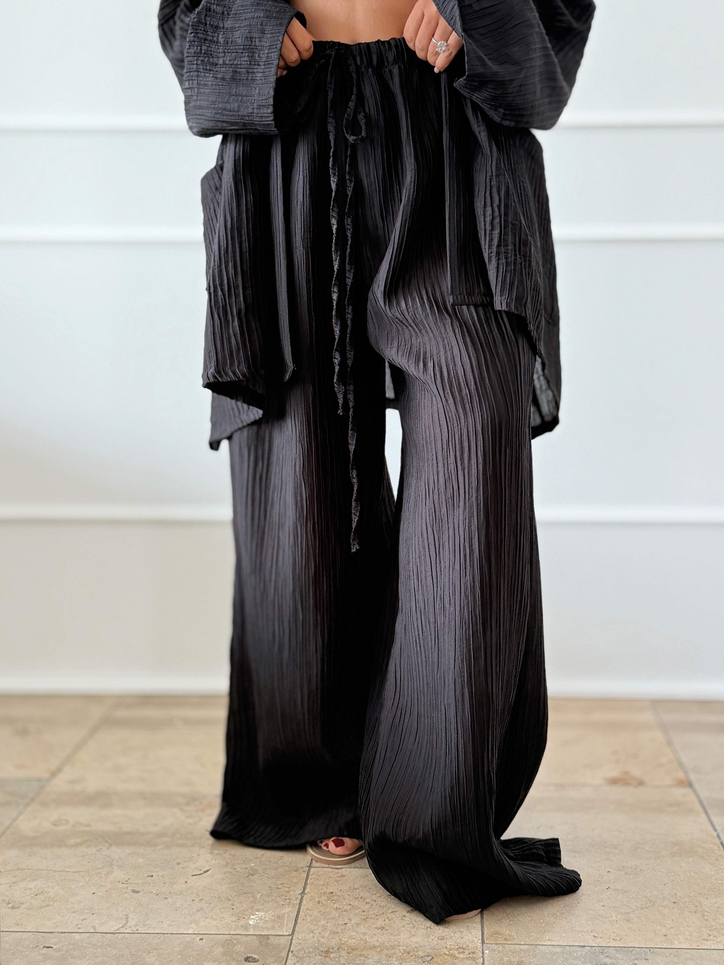 Palazzo Oversize Hose - NOA - Midnight Black