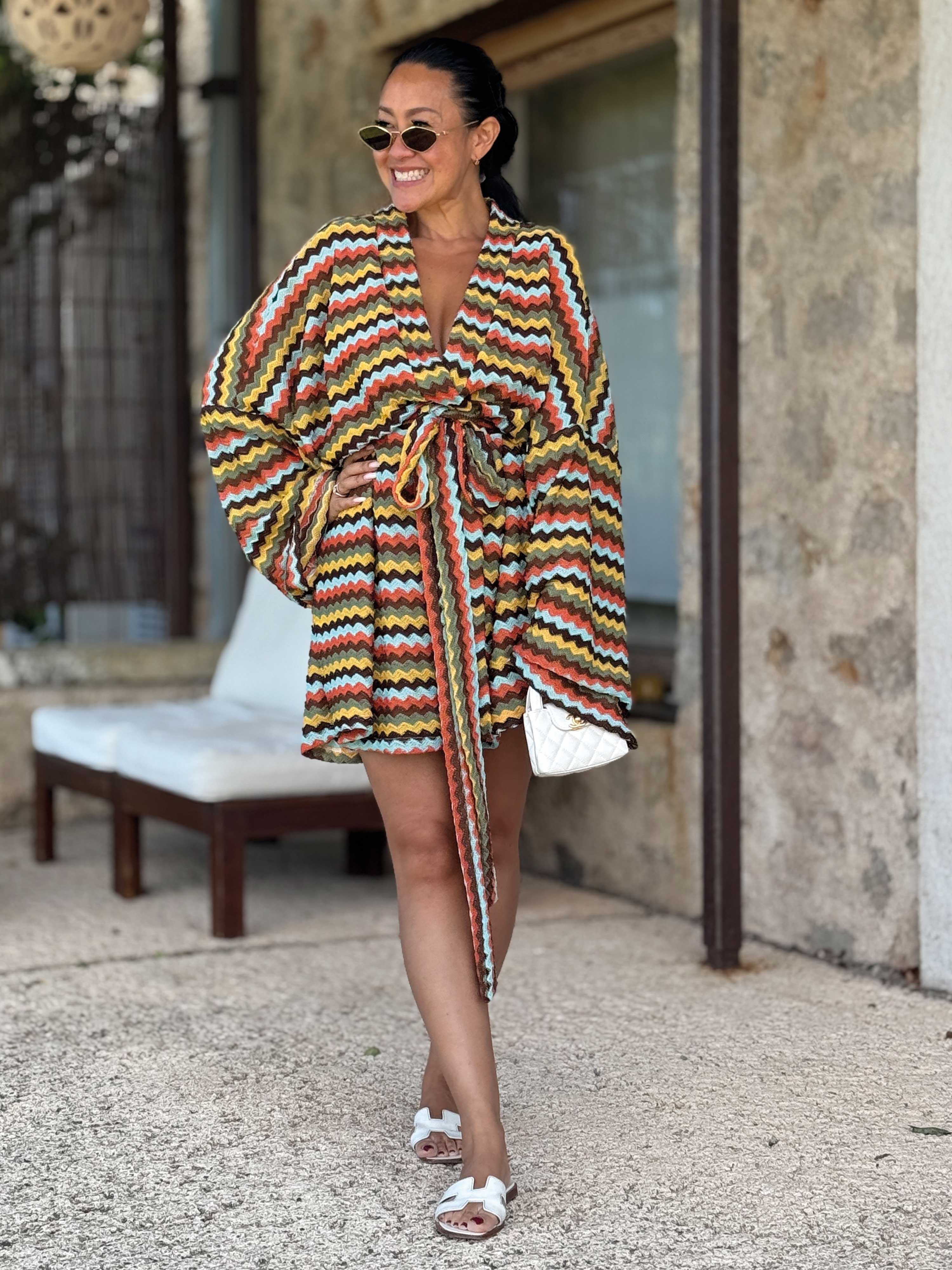 Wickel Kimono Jacke - IBIZA BREEZE - Boho Wickel Kimono Jacke - IBIZA BREEZE - Boho