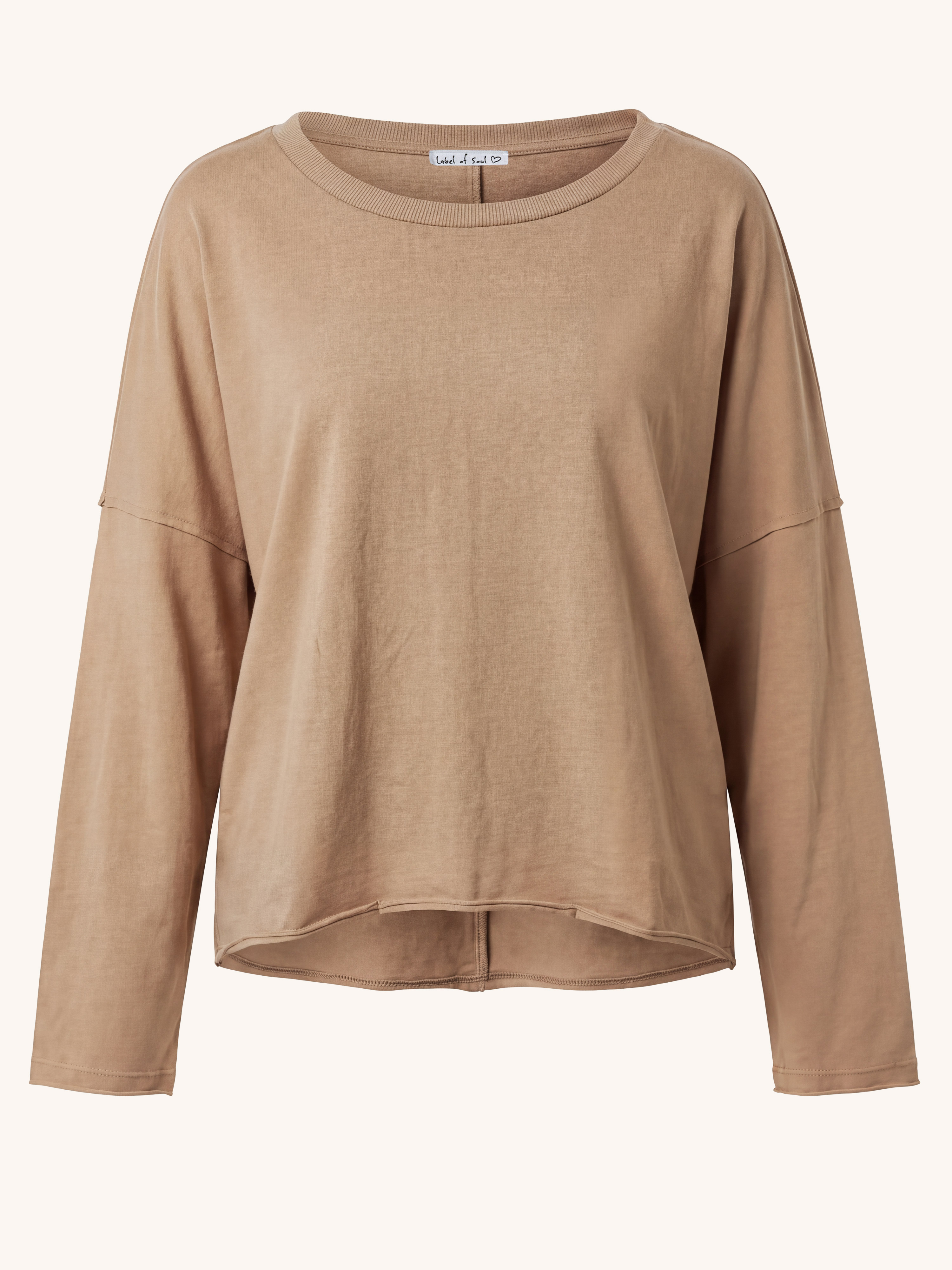 Basic Oversize Loungewear Shirt - Camel