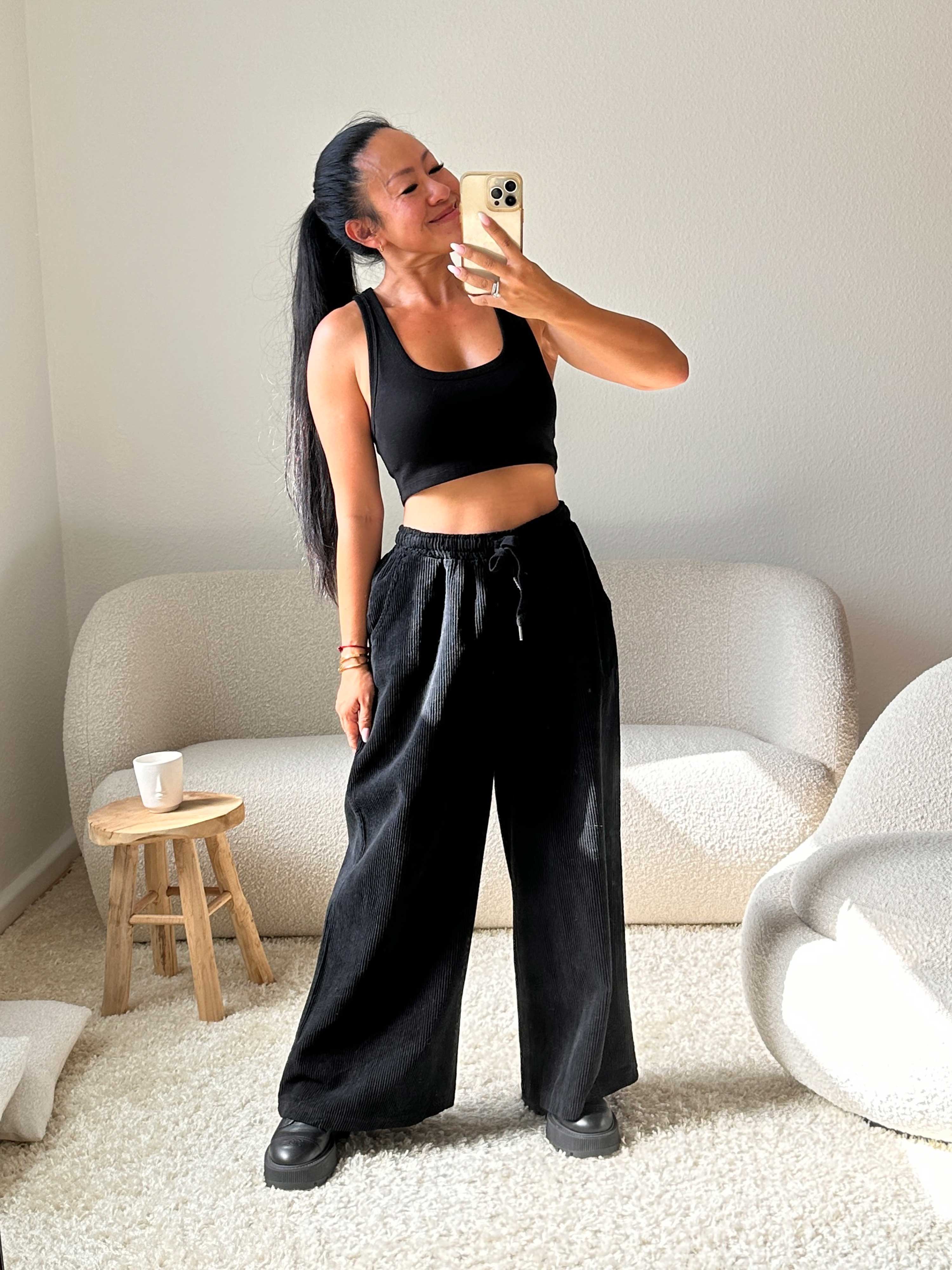 Cordhose - Schwarz