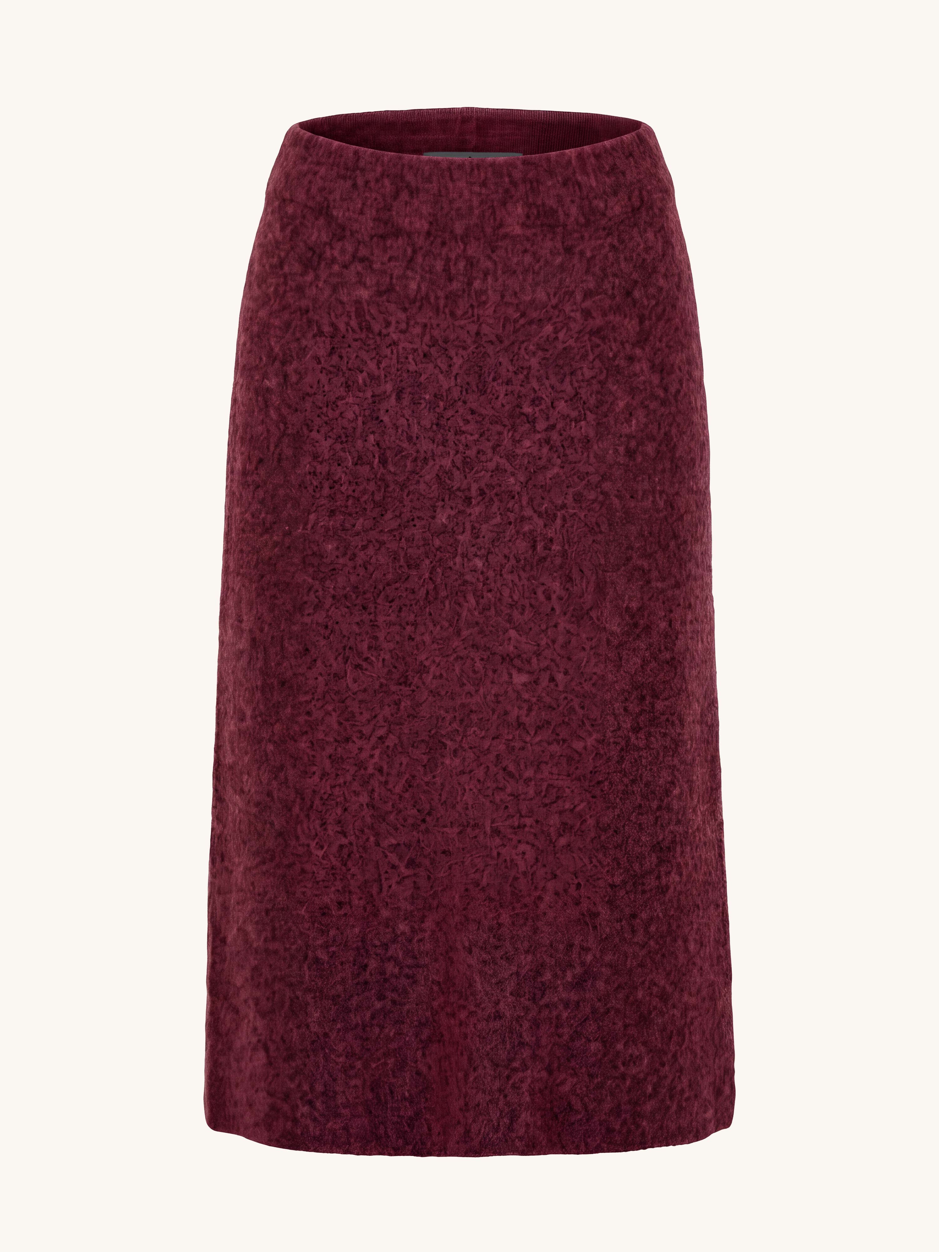 Soft Alpaka Rock - Burgundy