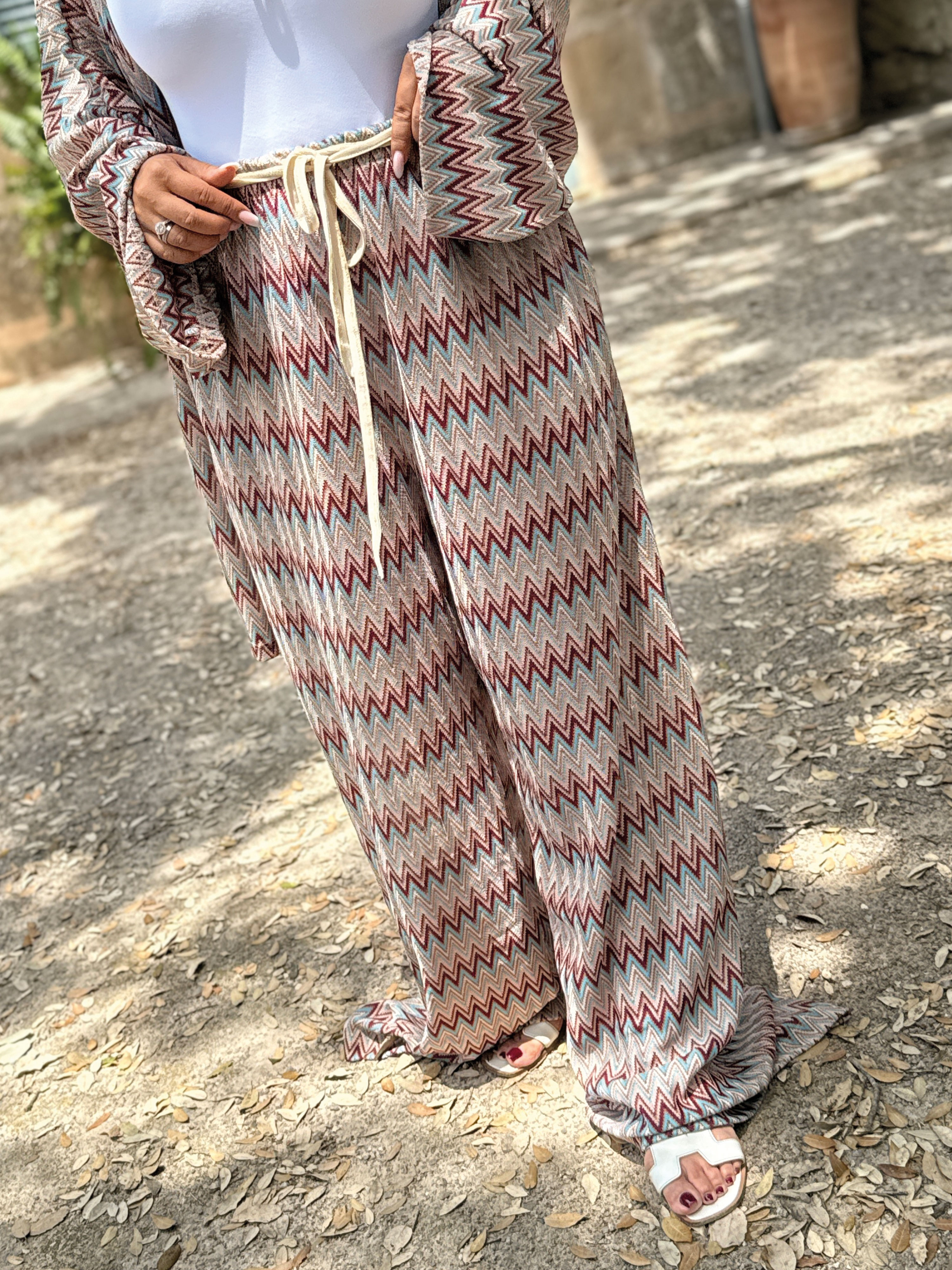 Palazzo Oversize Hose - IBIZA BREEZE - Burgundi