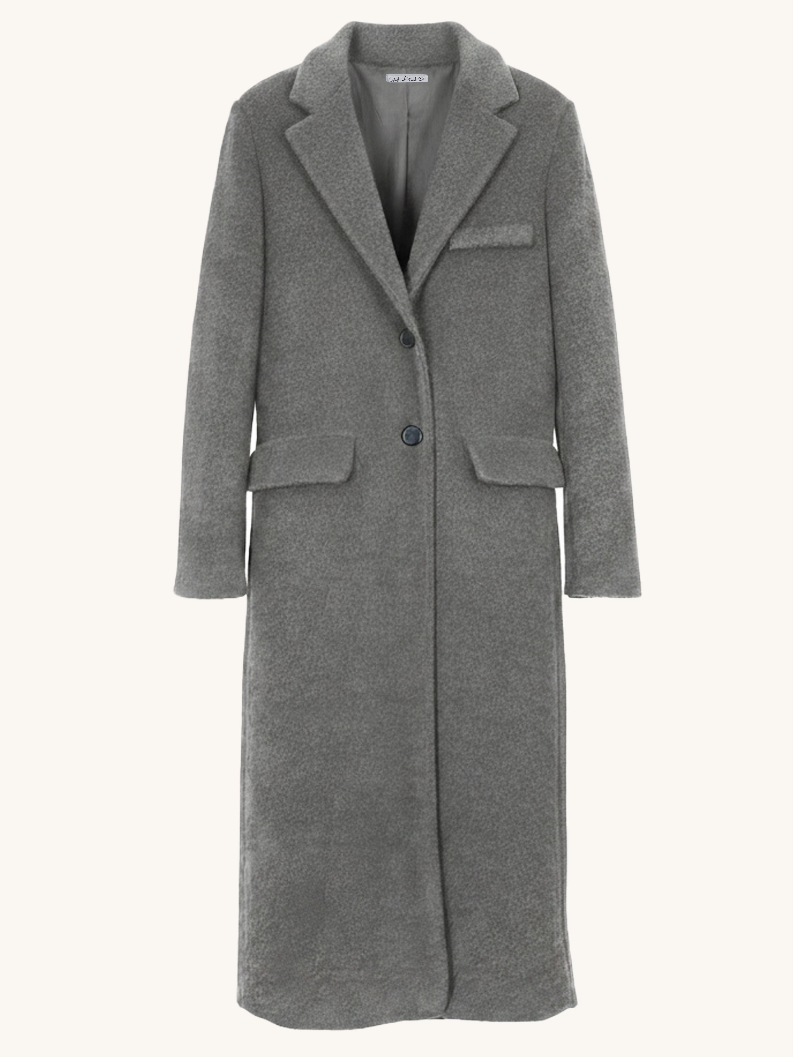 Oversize Blazer Mantel - SIGNATURE - Grau
