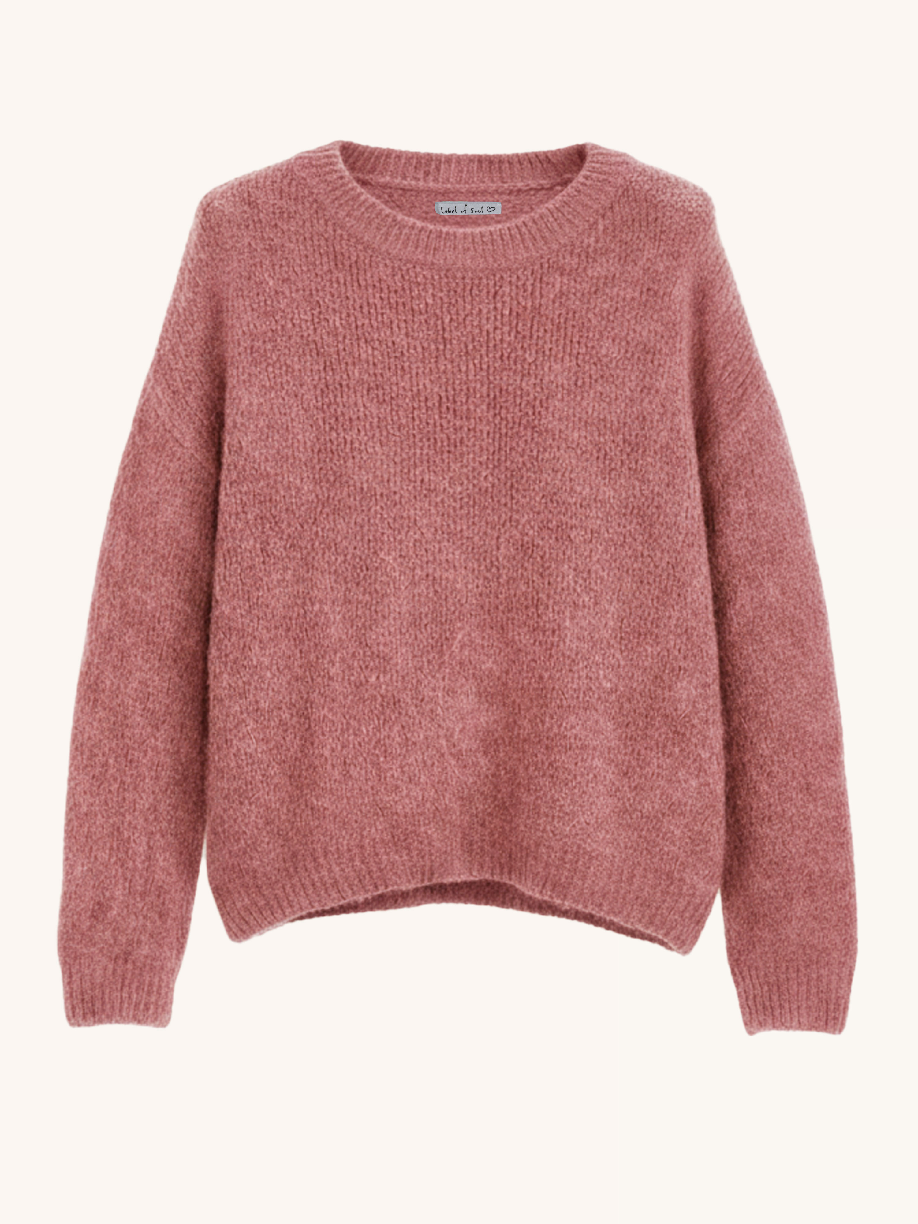 Pullover mit Baby-Alpakawollanteil - Berry Pullover mit Baby-Alpakawollanteil - Berry