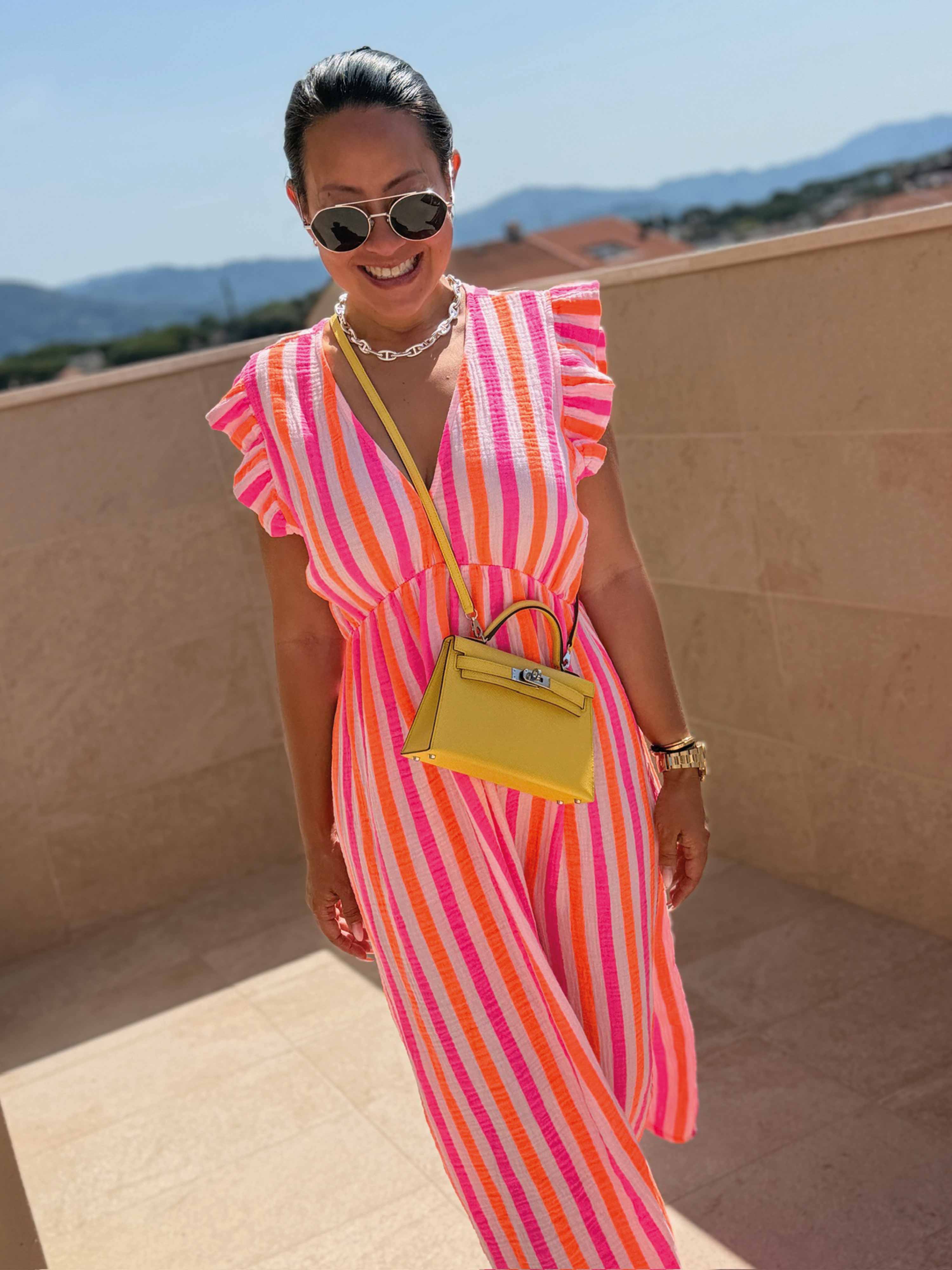 Musselin Kleid Soho - ONESIZE - Stripes Beach