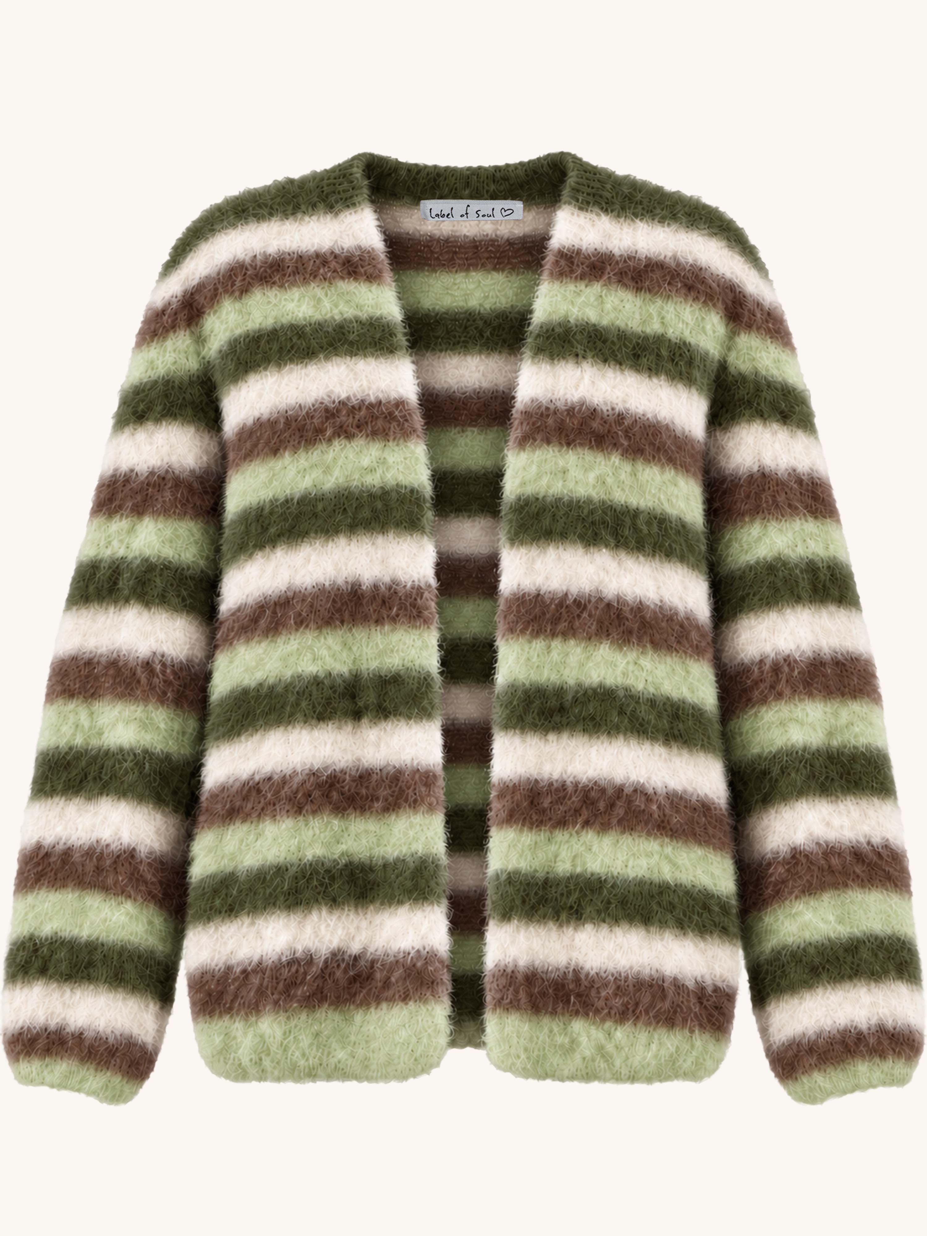 Oversize Cardigan - FLUFFY - Matcha Mix
