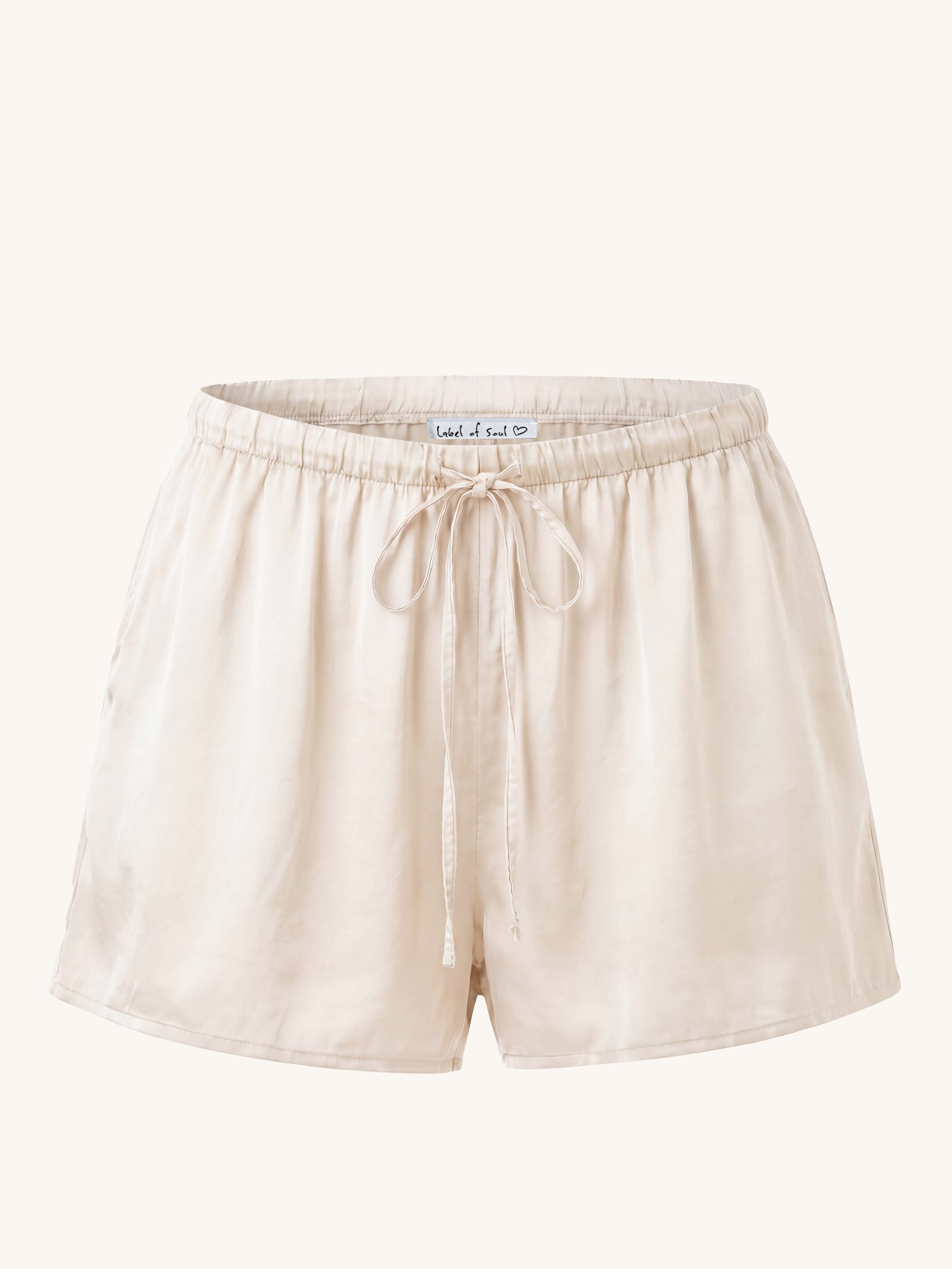 Viskose Bermuda Shorts - ELEGANCE - Creme