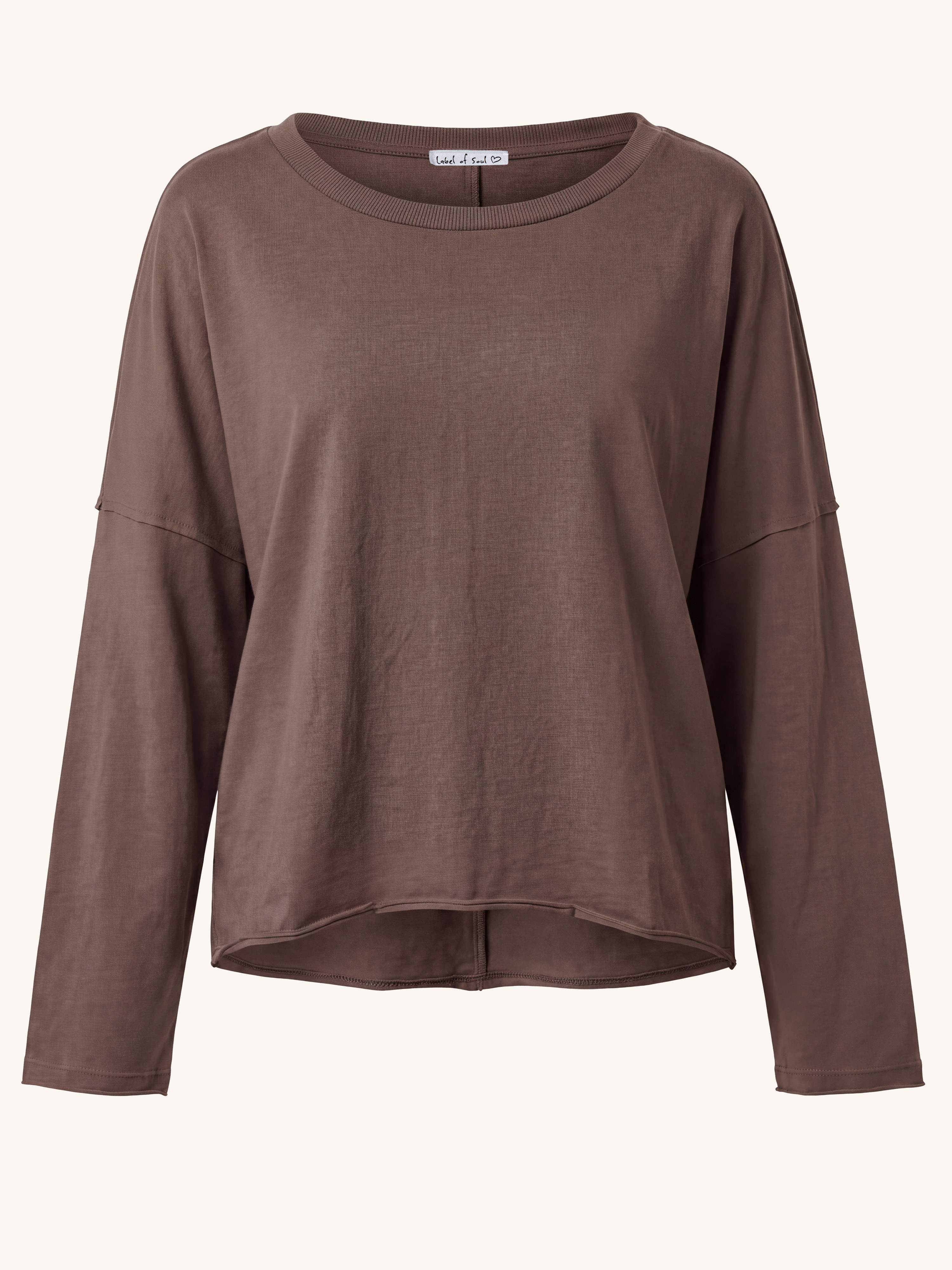 Basic Oversize Loungewear Shirt - Schoko