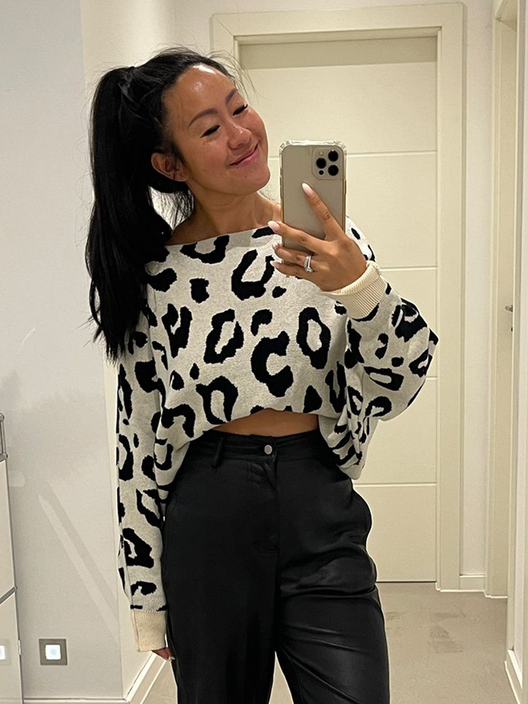 Pullover mit Fledermausärmeln - Leo Beige