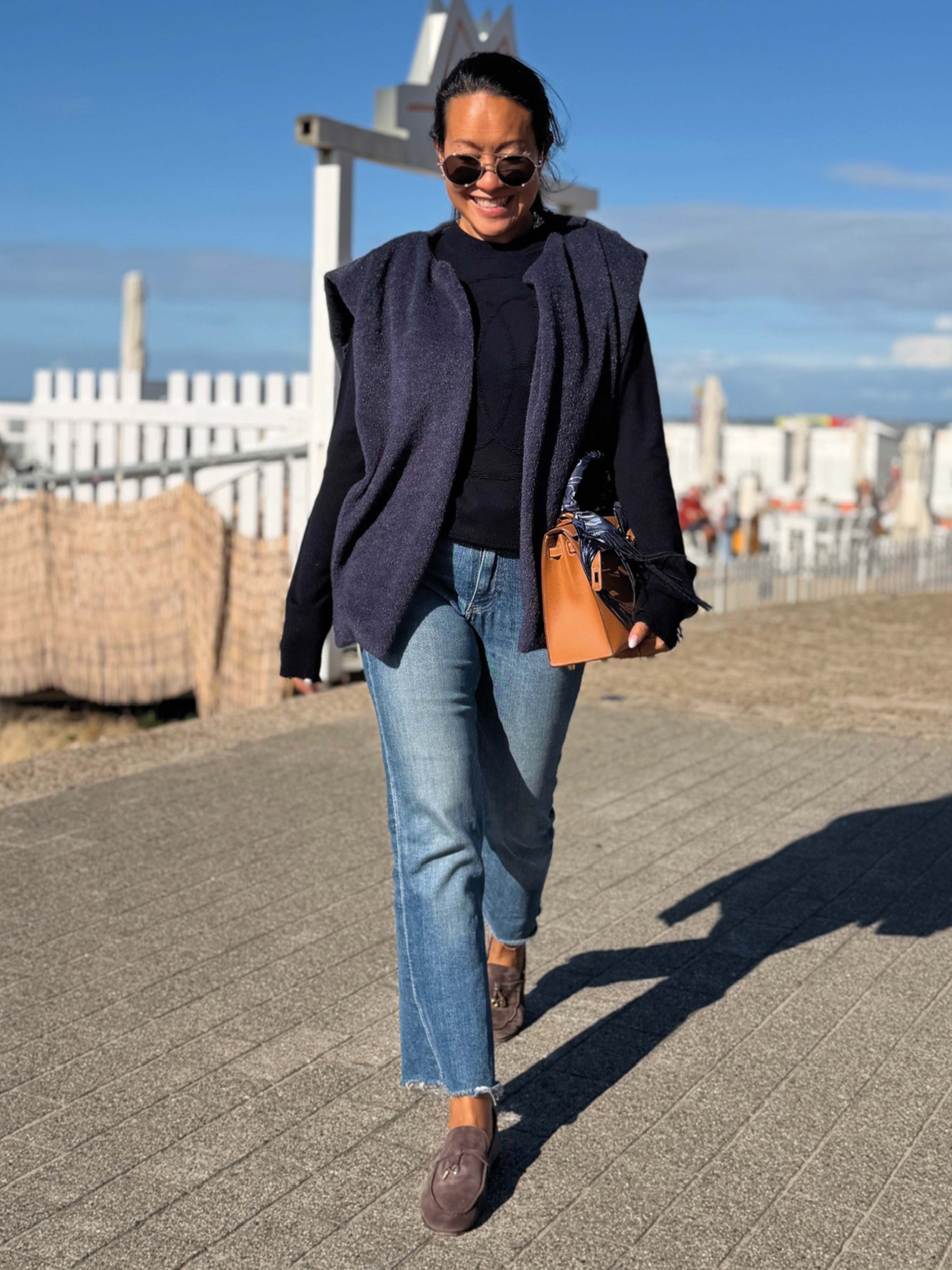 Kurzarm Weste mit Taschen - SIGNATURE - Navy
