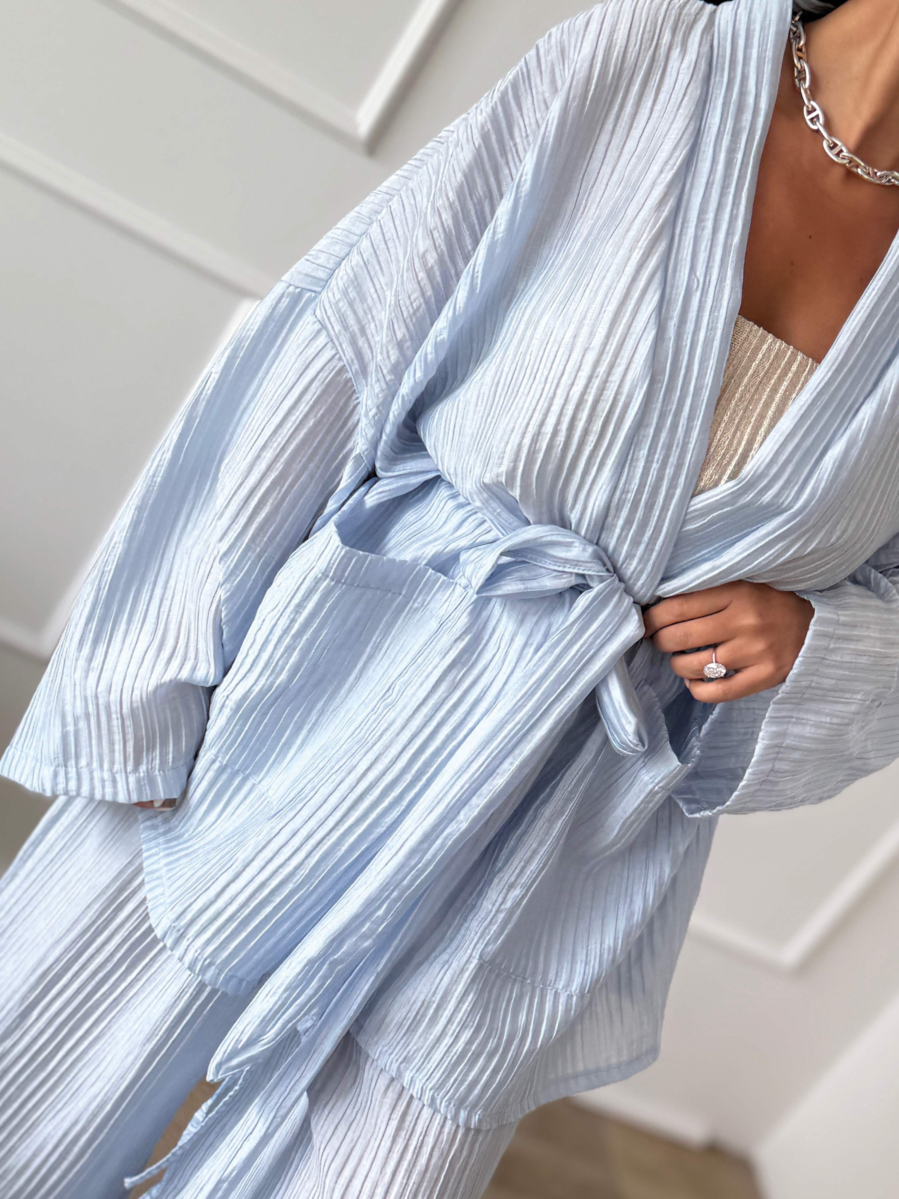 Wickel Kimono Jacke - NOA - Blue Harmony Wickel Kimono Jacke - NOA - Blue Harmony