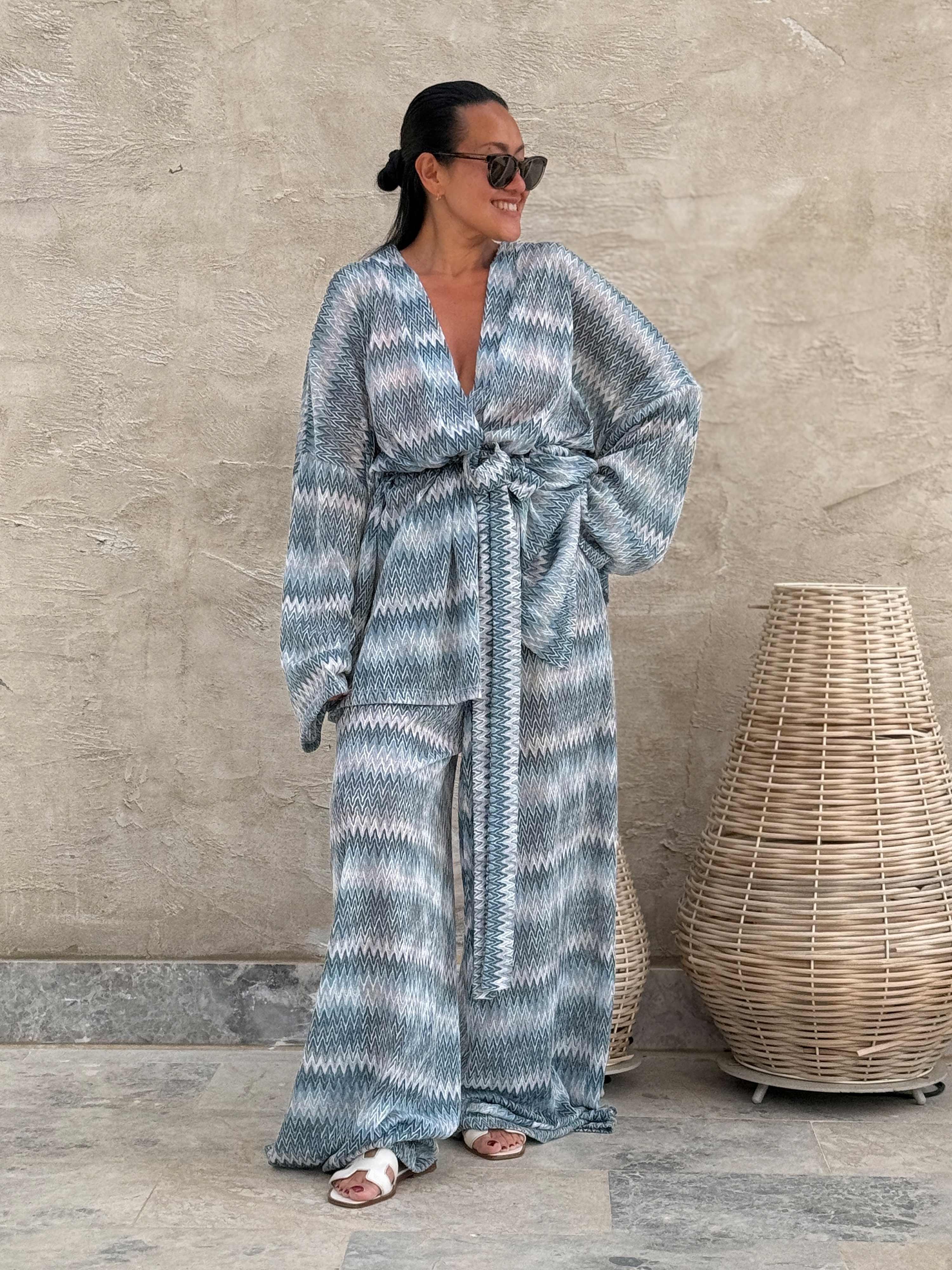 Palazzo Oversize Hose - IBIZA BREEZE - Ocean Pearl