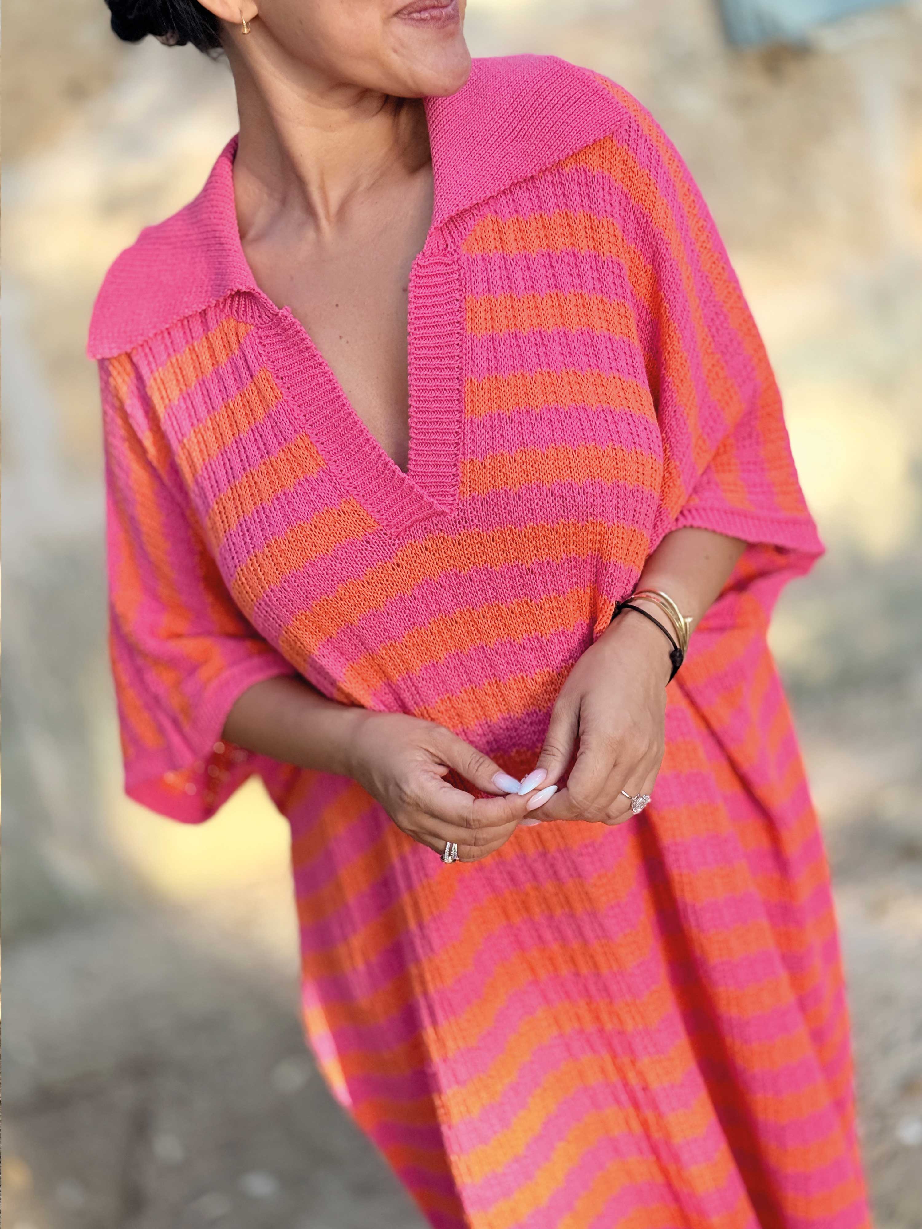 Häkelkleid Manacor - CURVY - STRIPES Lollipop Häkelkleid Manacor - CURVY - STRIPES Lollipop