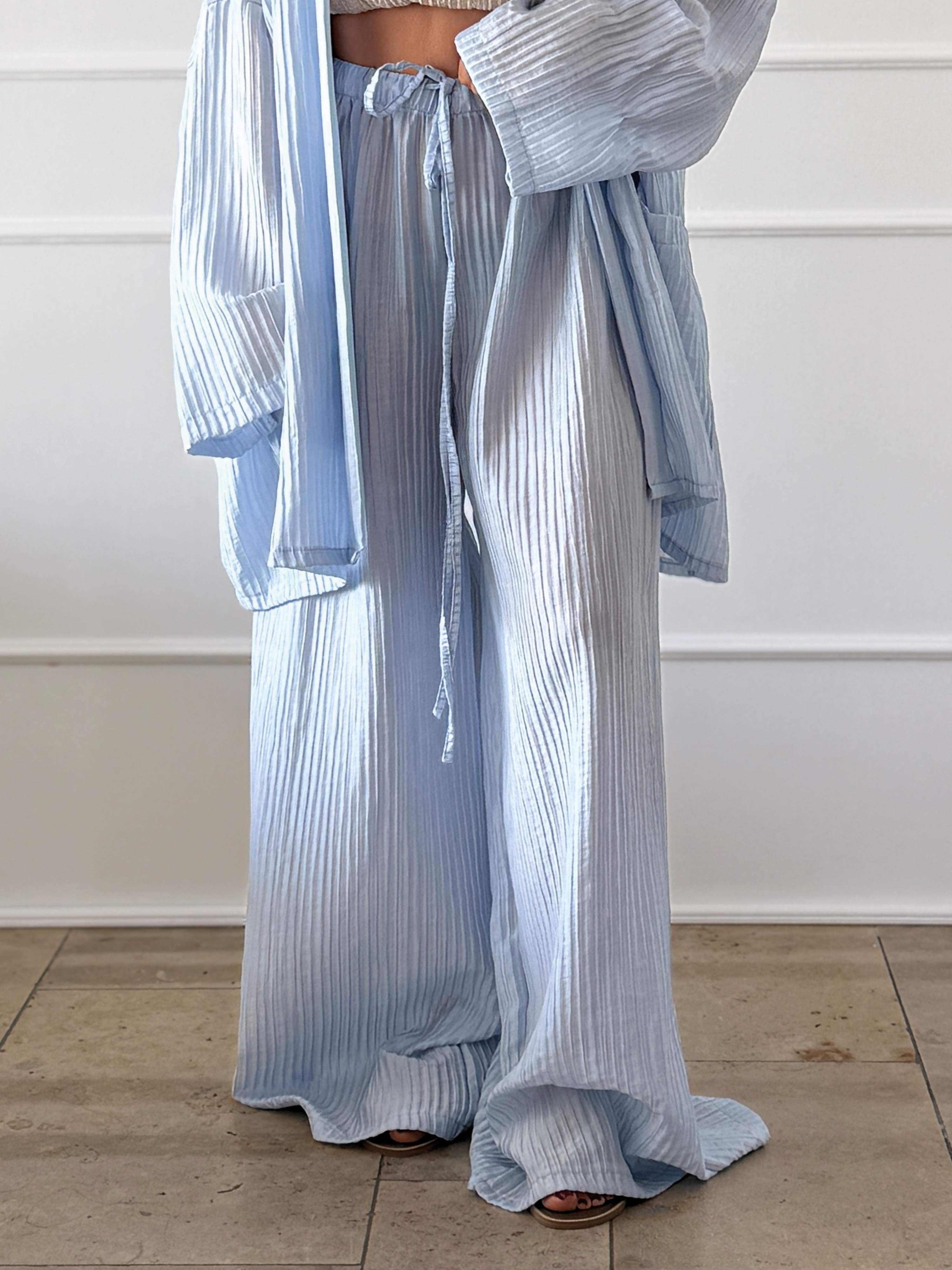 Palazzo Oversize Hose - NOA - Blue Harmony