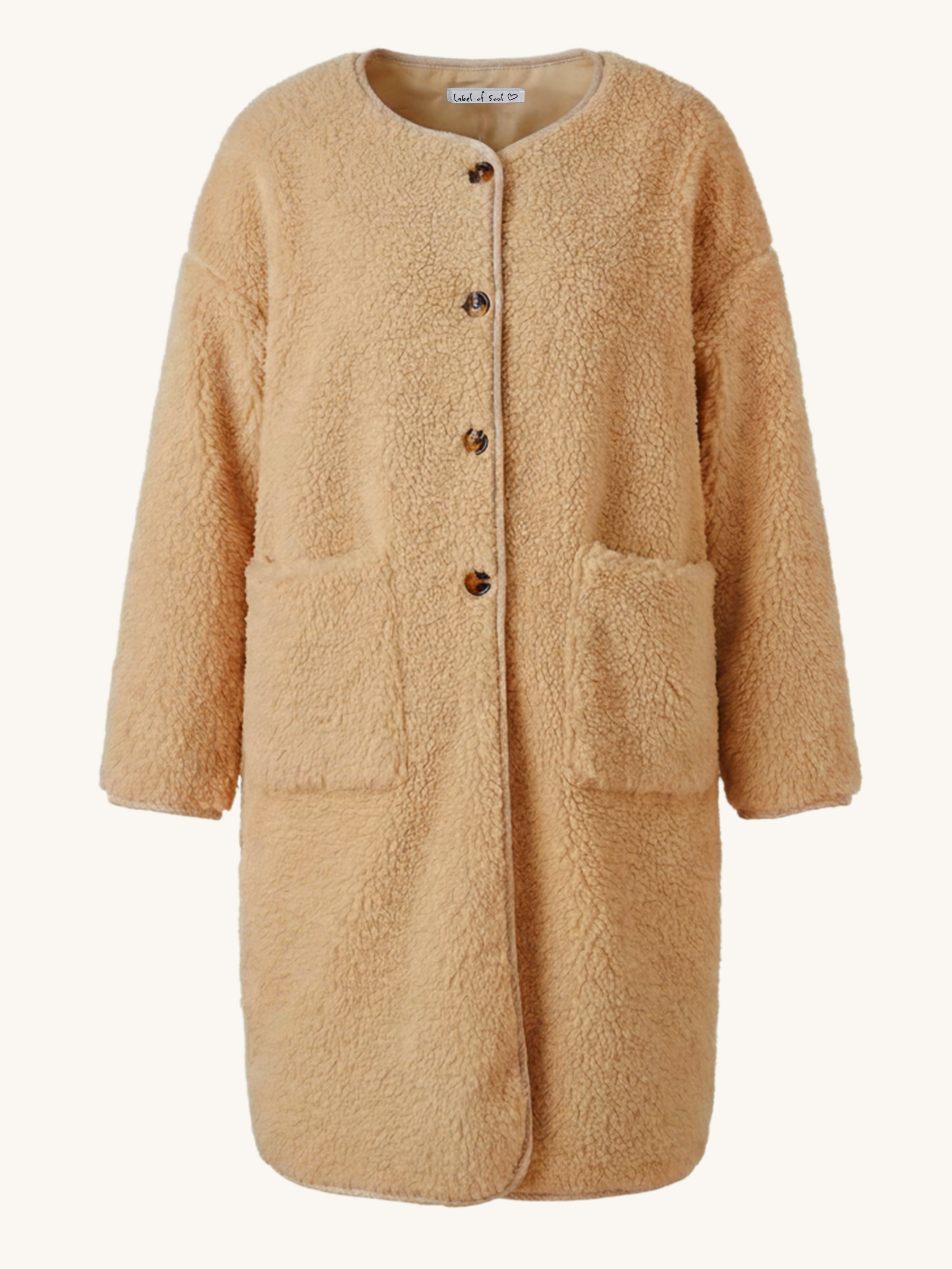 Teddylook Oversize Mantel - Salted Caramel