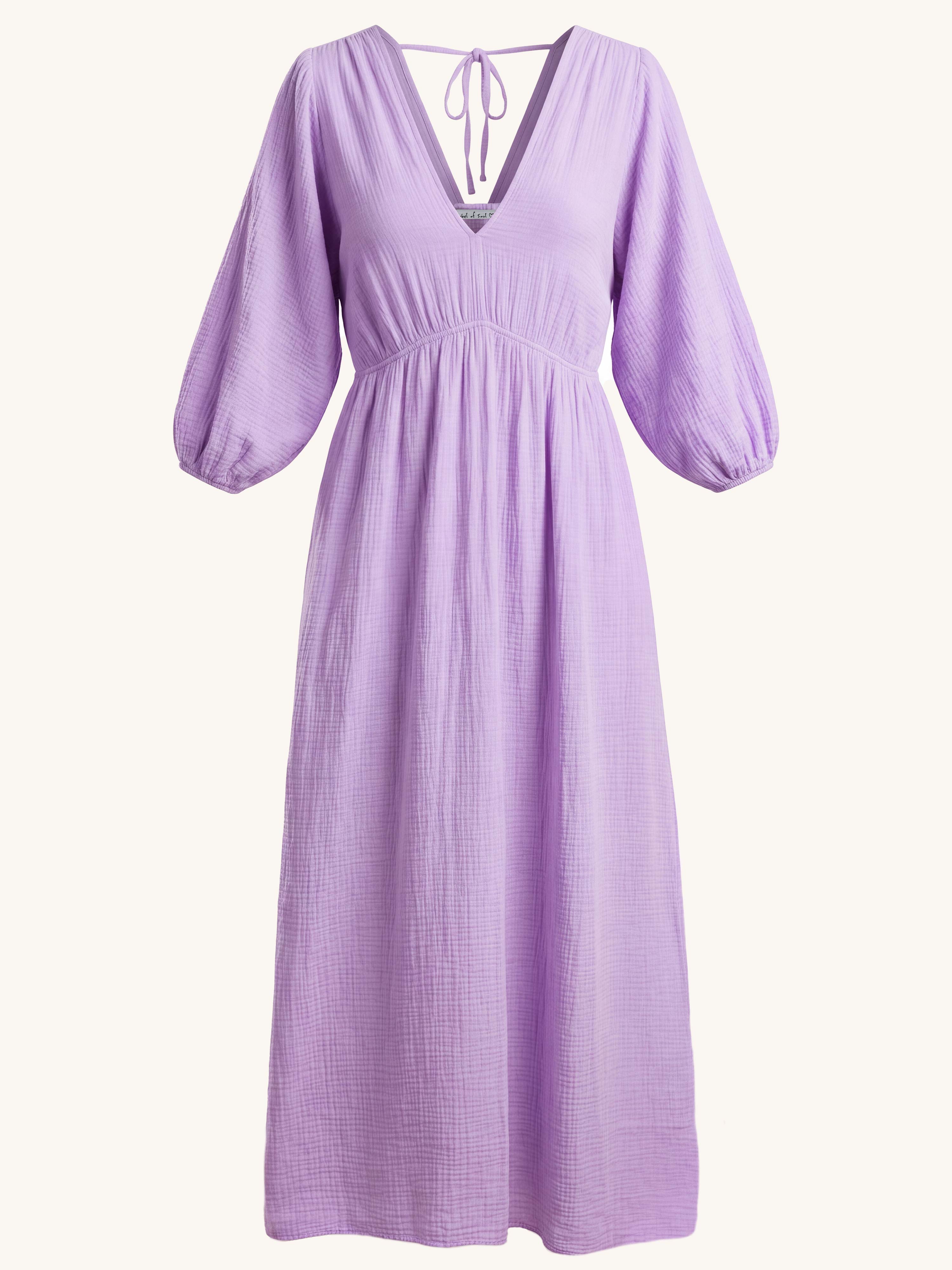 Musselin Kleid - BELLISSIMA - Flieder