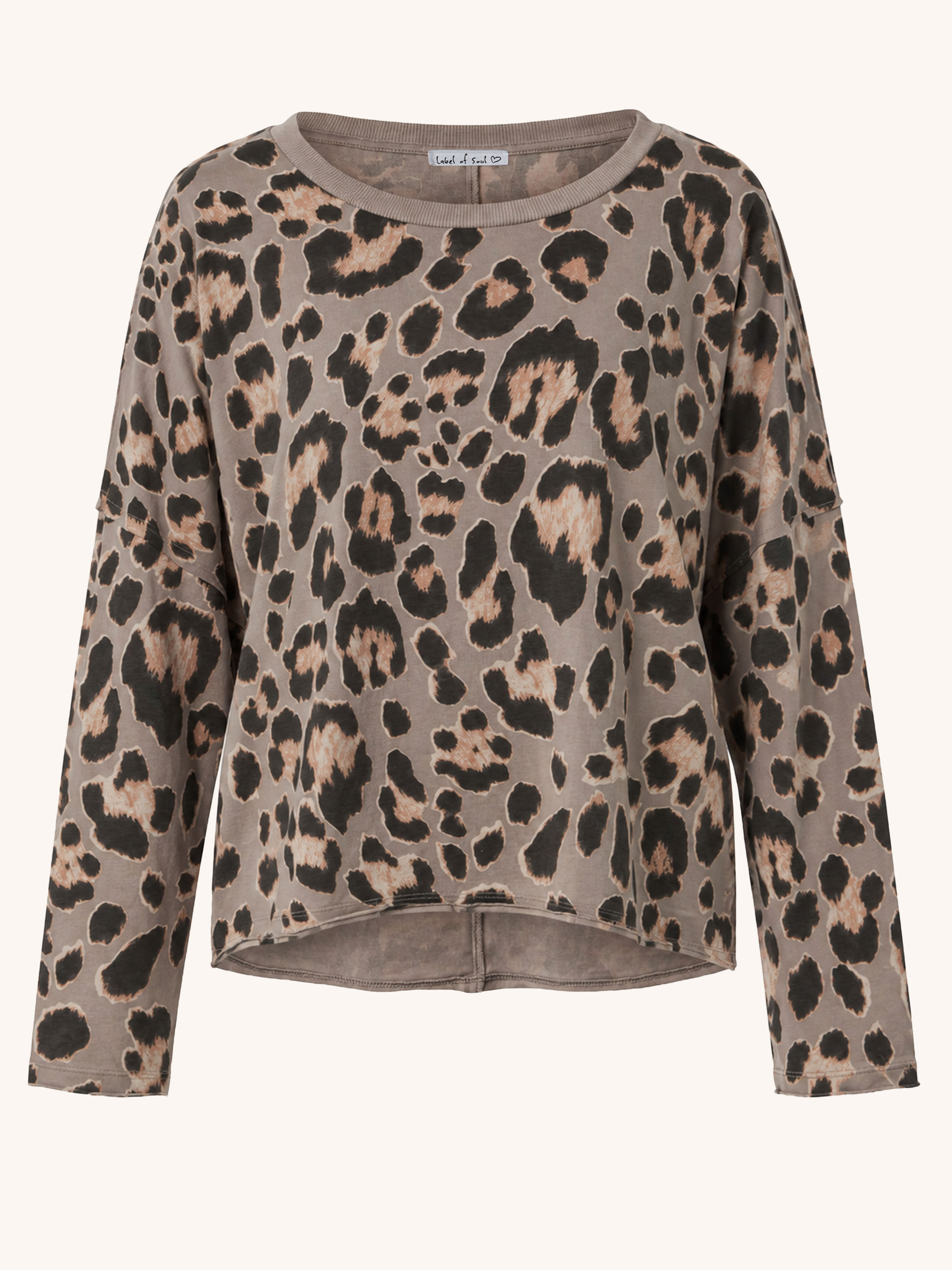 Basic Oversize Loungewear Shirt - LEO Taupe