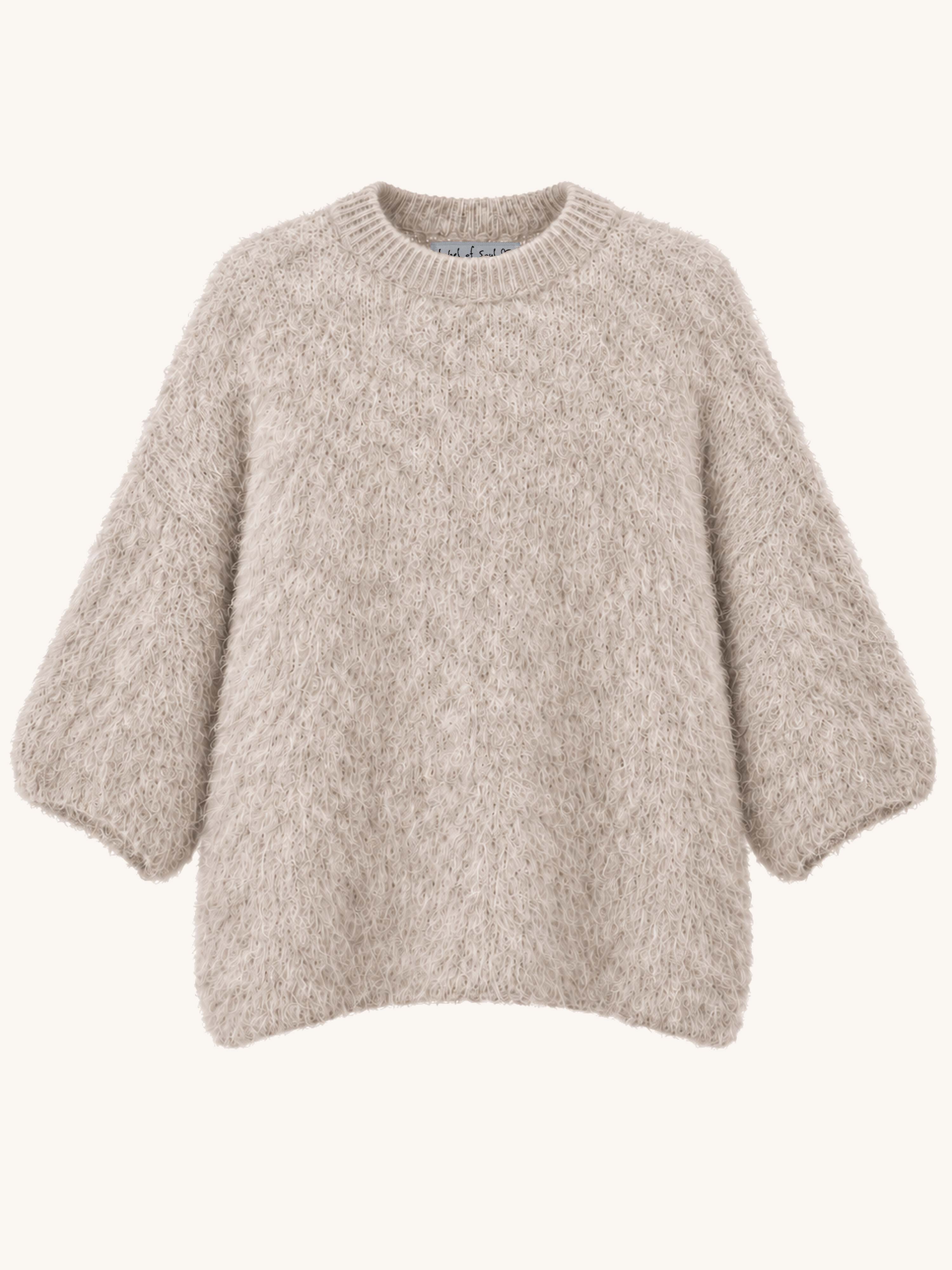 Mid-Sleeve Pullover - FLUFFY - Oatmeal