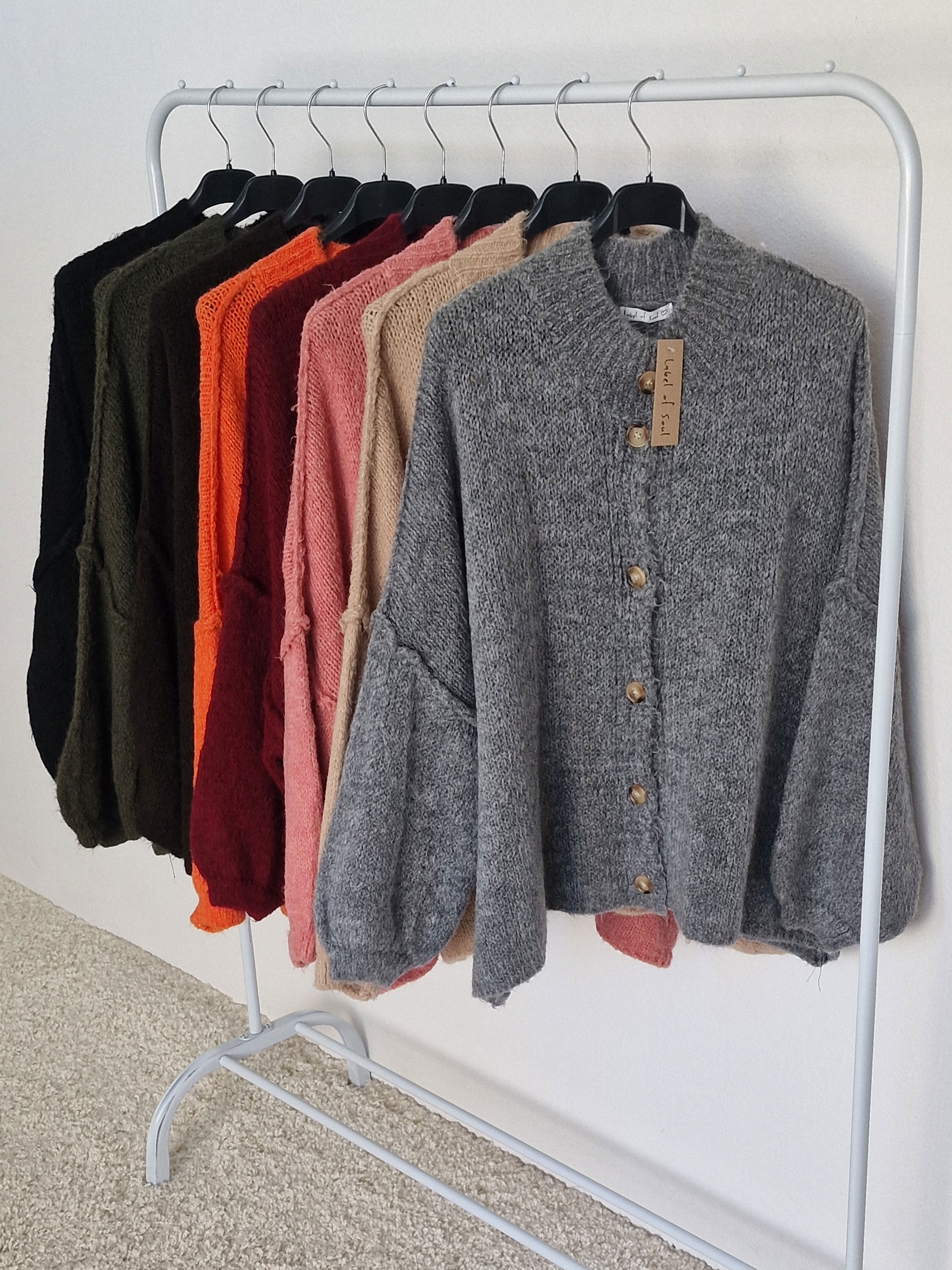 Oversize Cardigan - FLAUSCHI - Anthrazit Oversize Cardigan - FLAUSCHI - Anthrazit