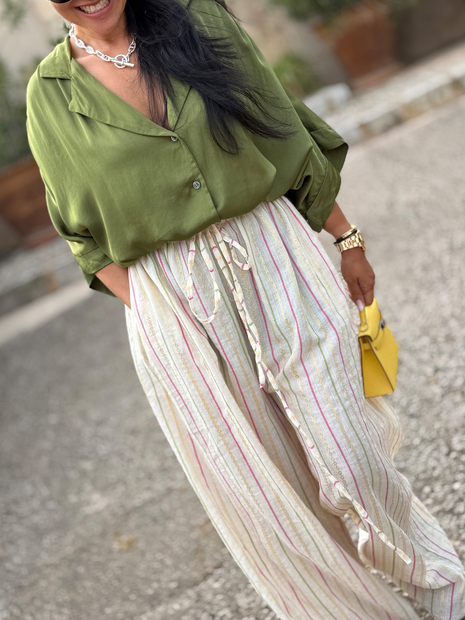 Palazzo Oversize Hose - Marrakesch - Bunt