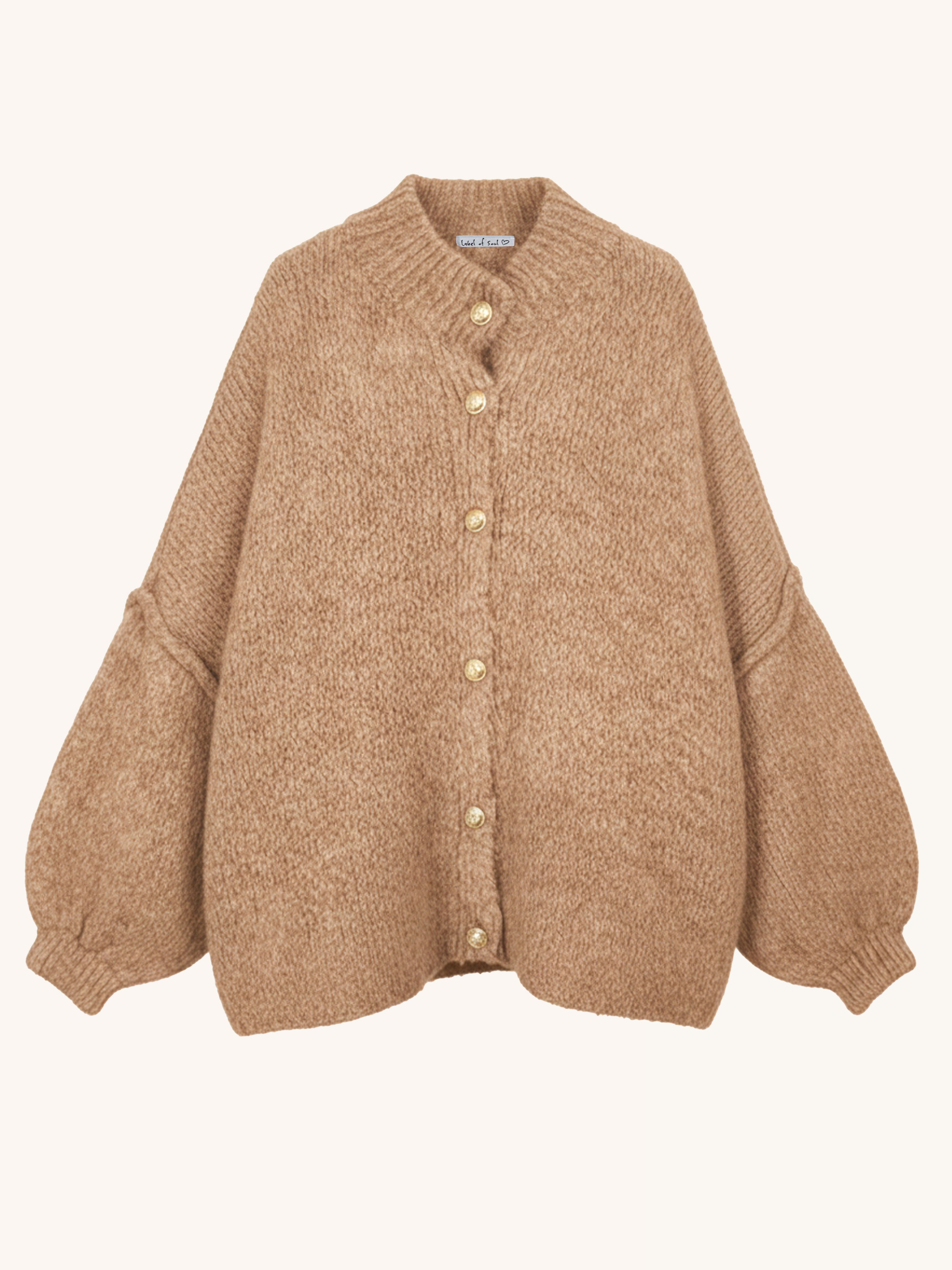 Oversize FLAUSCHI Cardigan - Camel