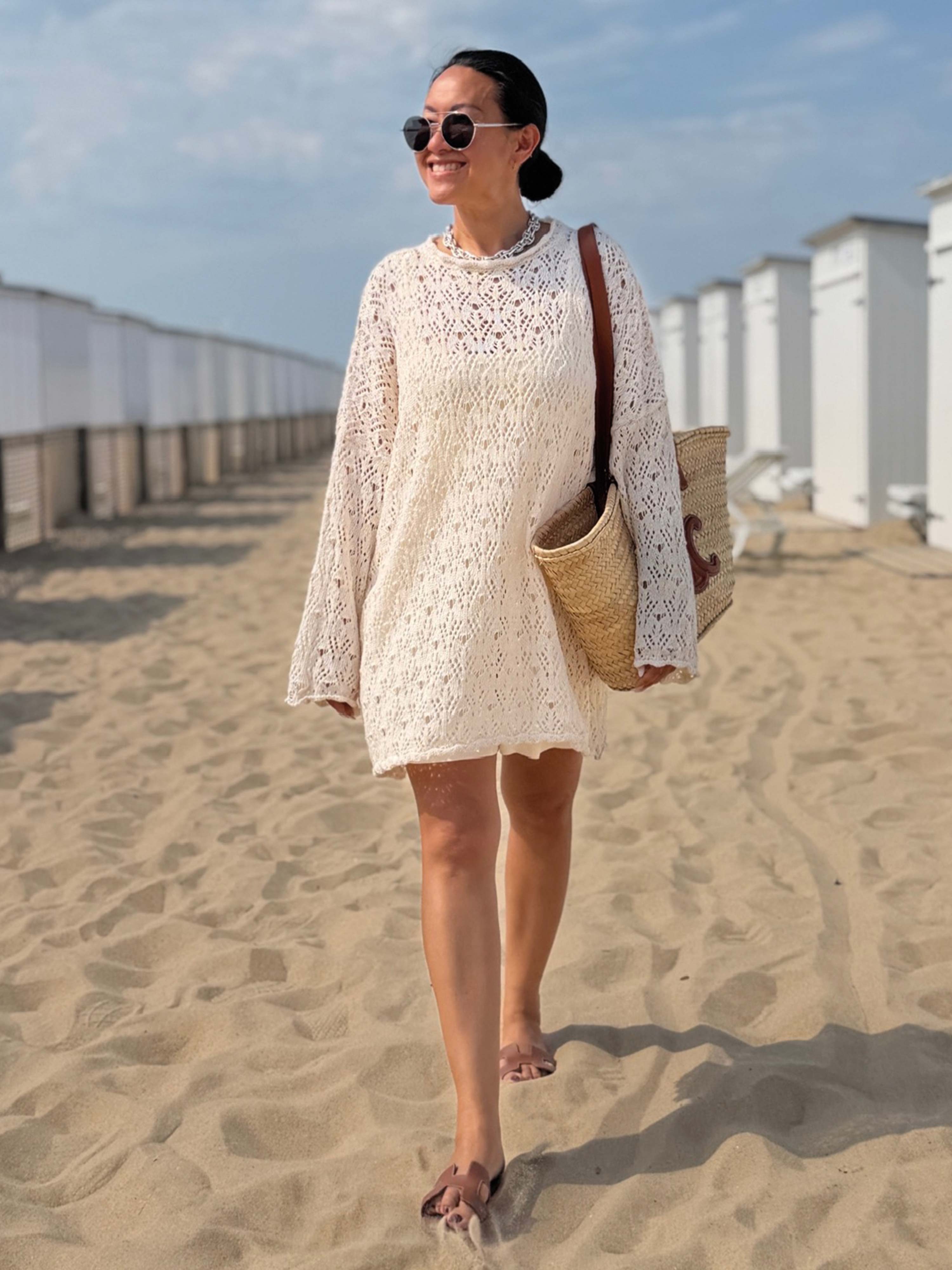 Häkelpullover - BOHEMIAN CROCHET - Creme