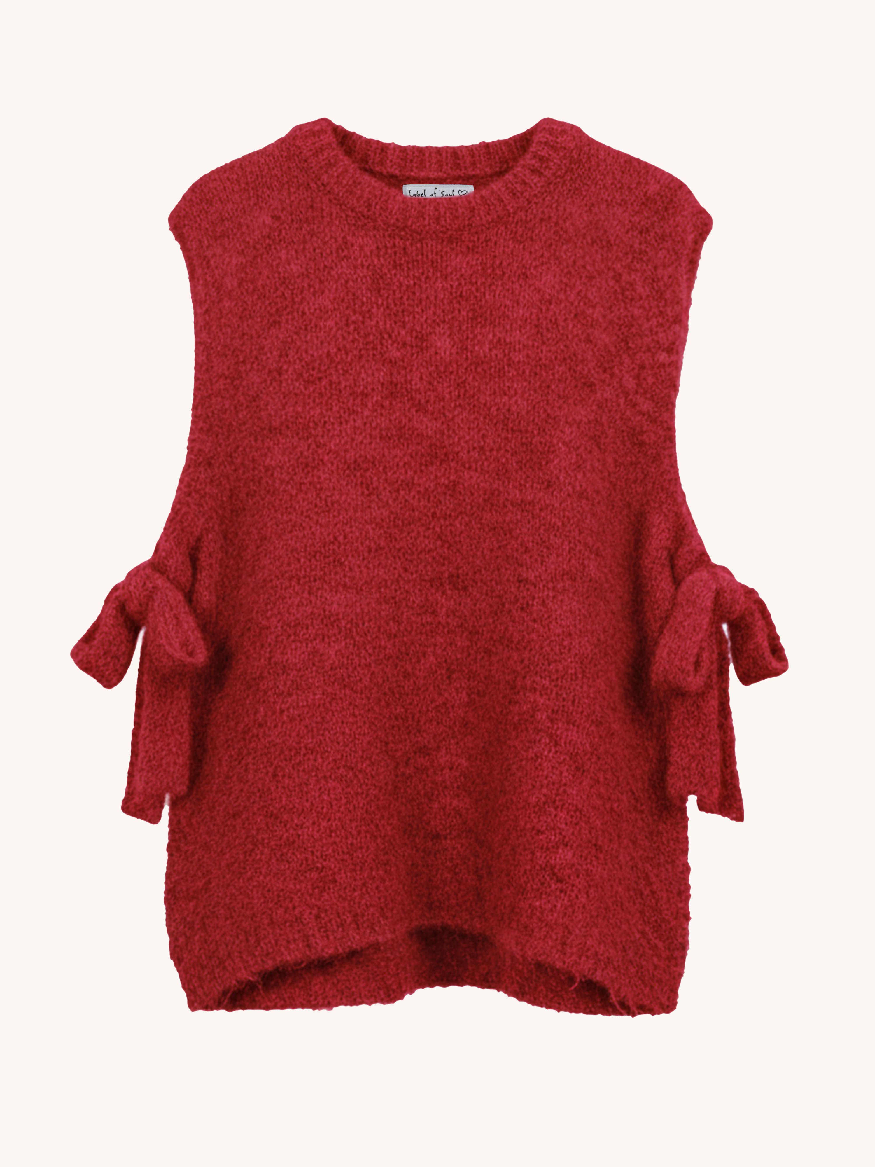 Pullunder mit Alpakawollanteil - Burgundy