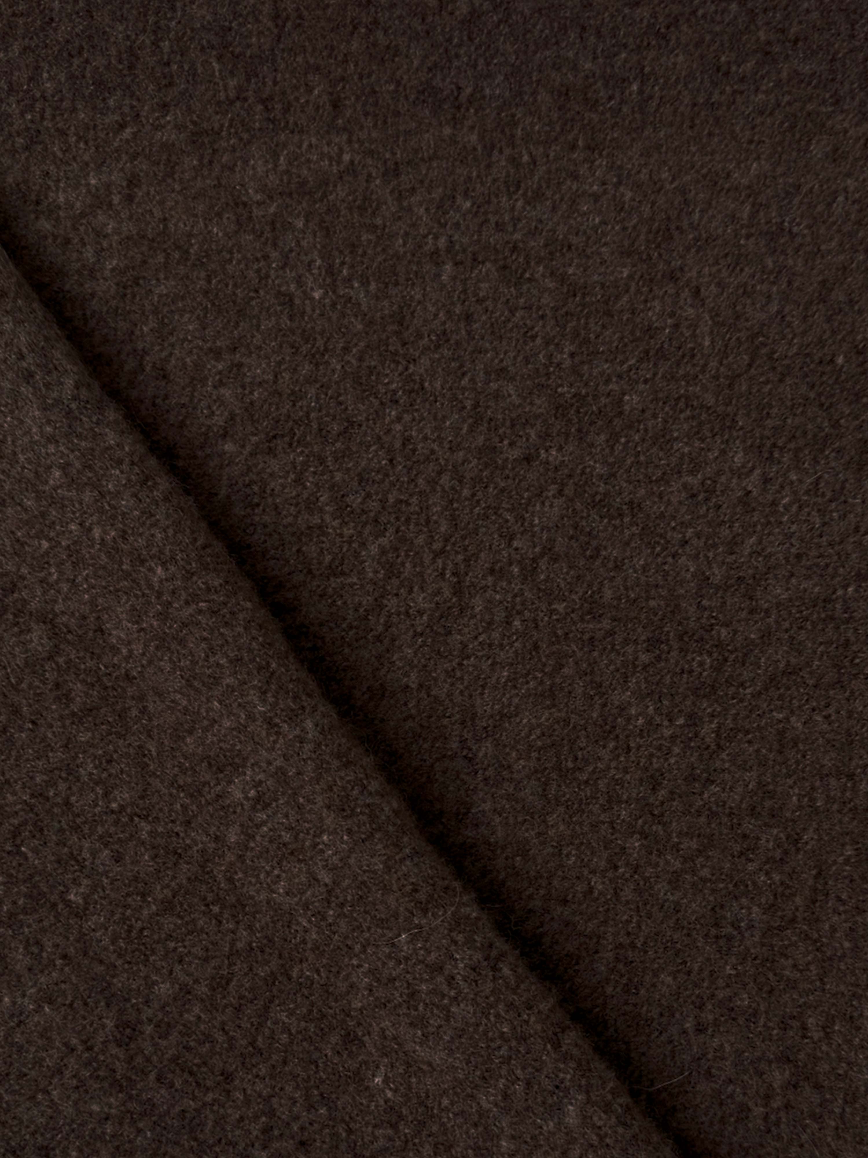 Soft Alpaka Zopf-Strickpullover mit Stehkragen - Schoko