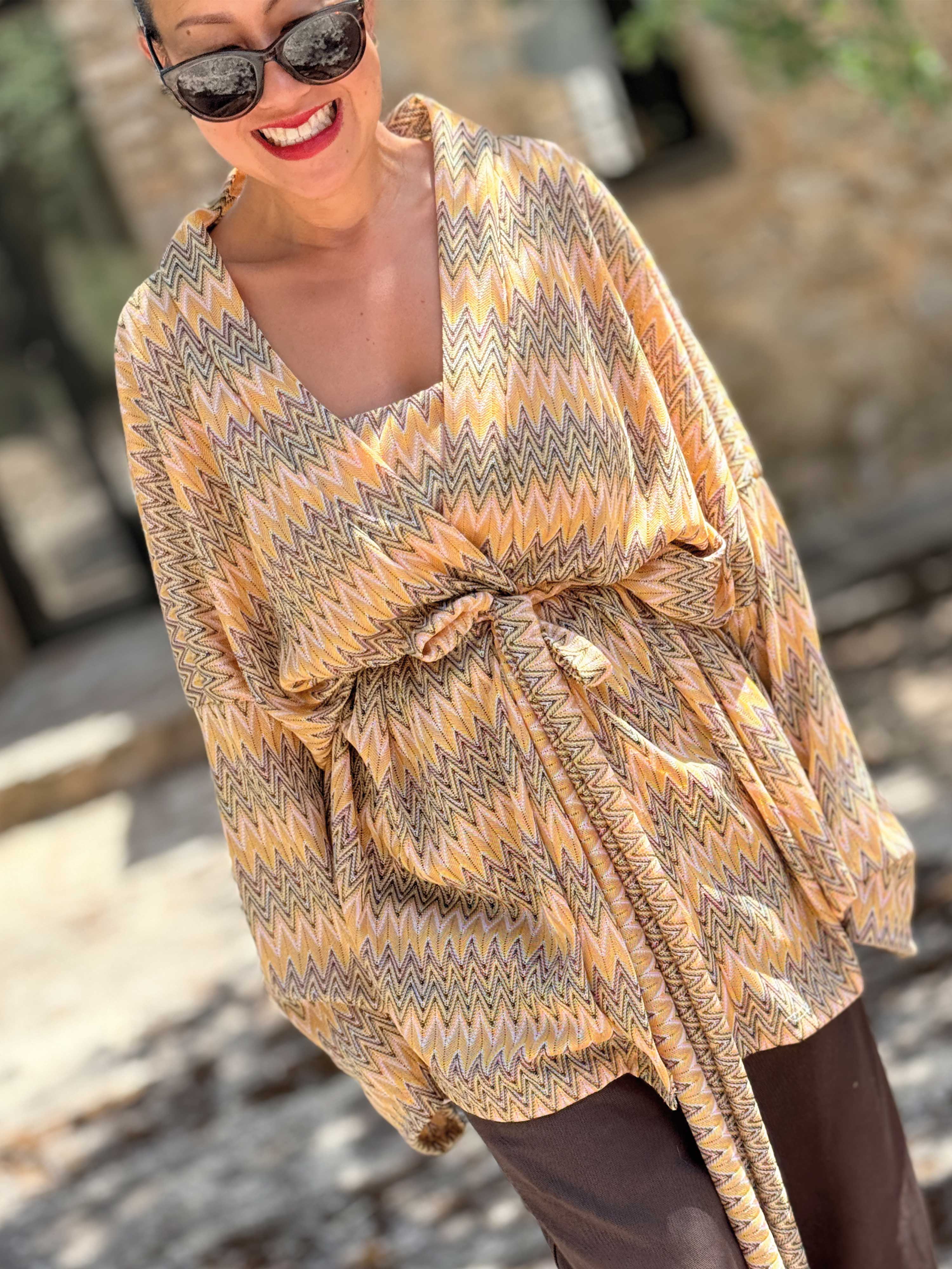Wickel Kimono Jacke - IBIZA BREEZE - Honey