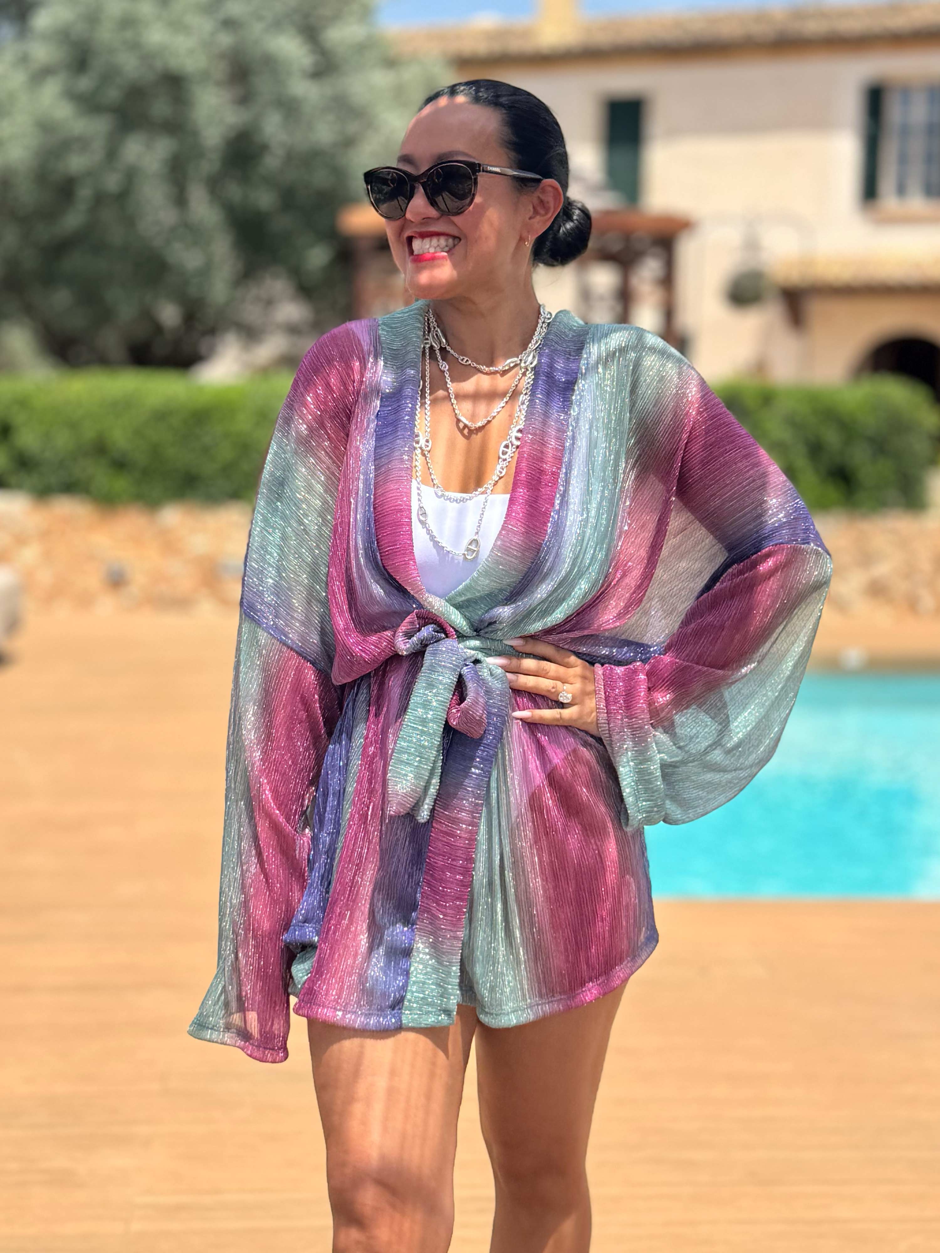 Wickel Kimono Jacke - LOTUS - Pink Moon Wickel Kimono Jacke - LOTUS - Pink Moon