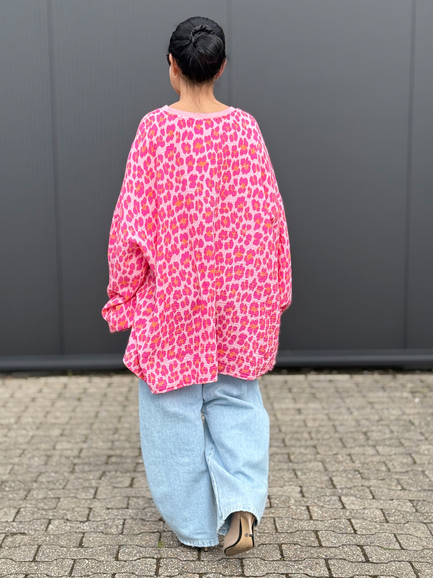 Musselin Oversize Sweatshirt - Leo Juicy
