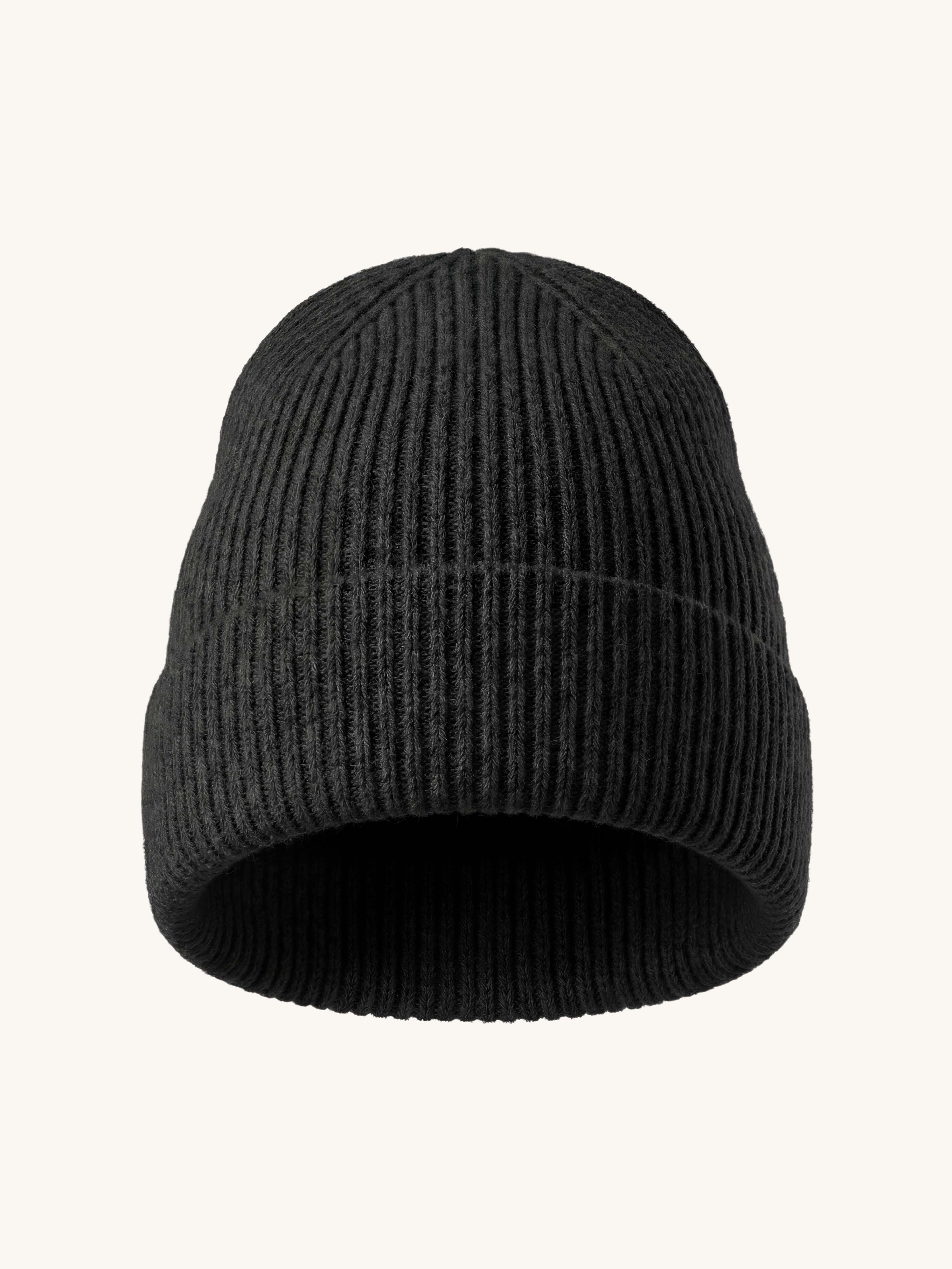 Strickmütze - Basic Beanie - Schwarz