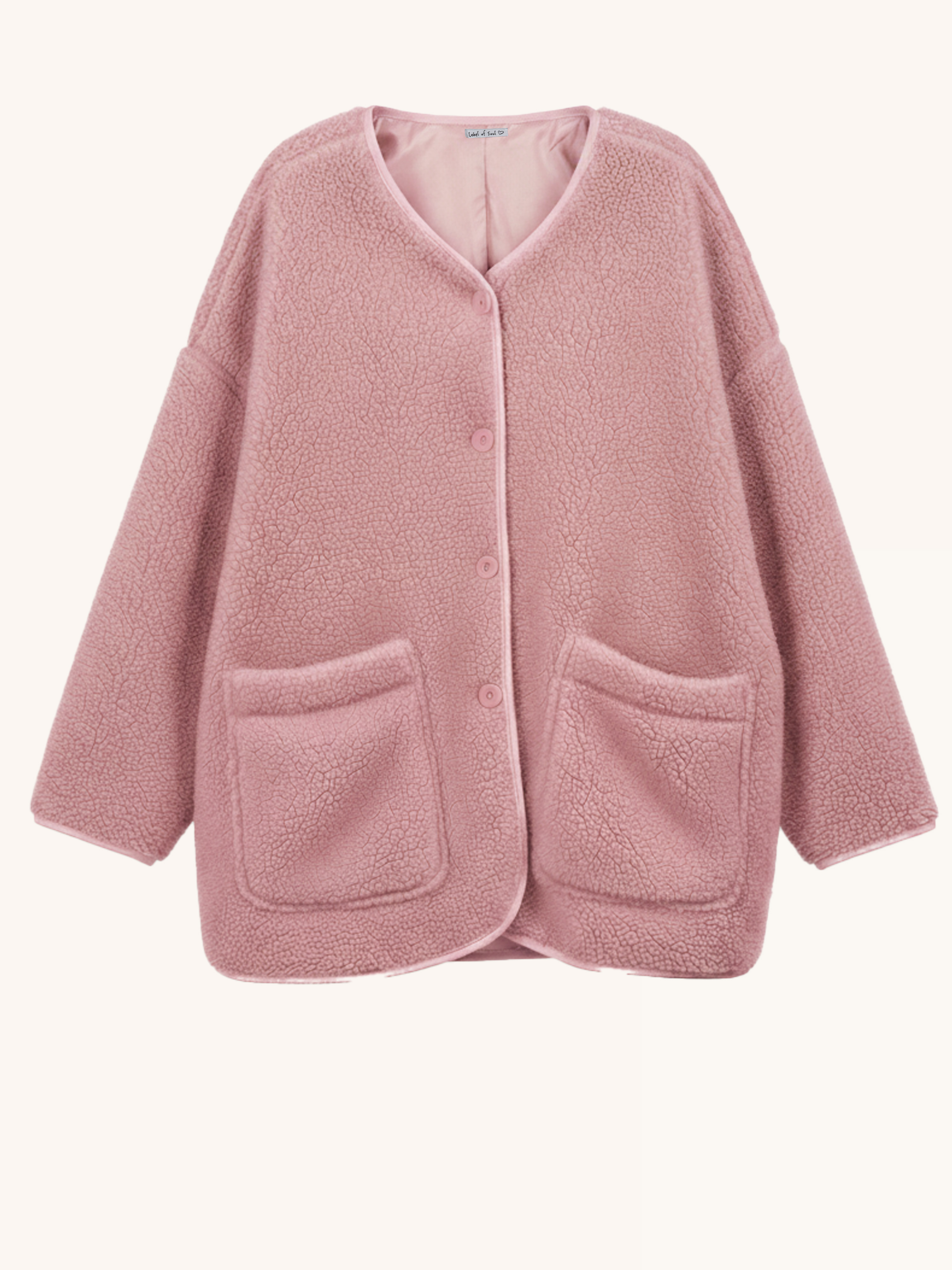 Teddylook Oversize Jacke - ICON - Blush