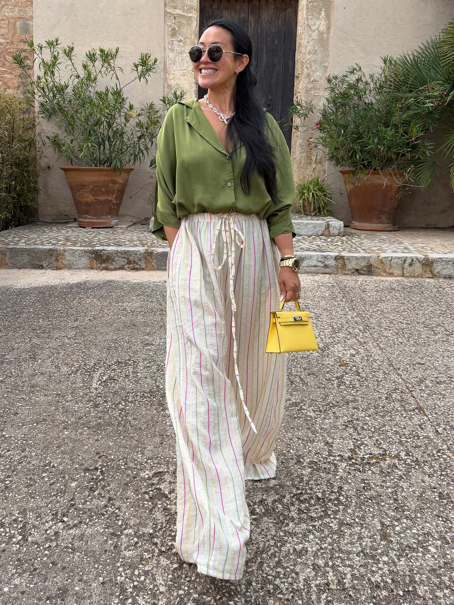 Palazzo Oversize Hose - Marrakesch - Bunt