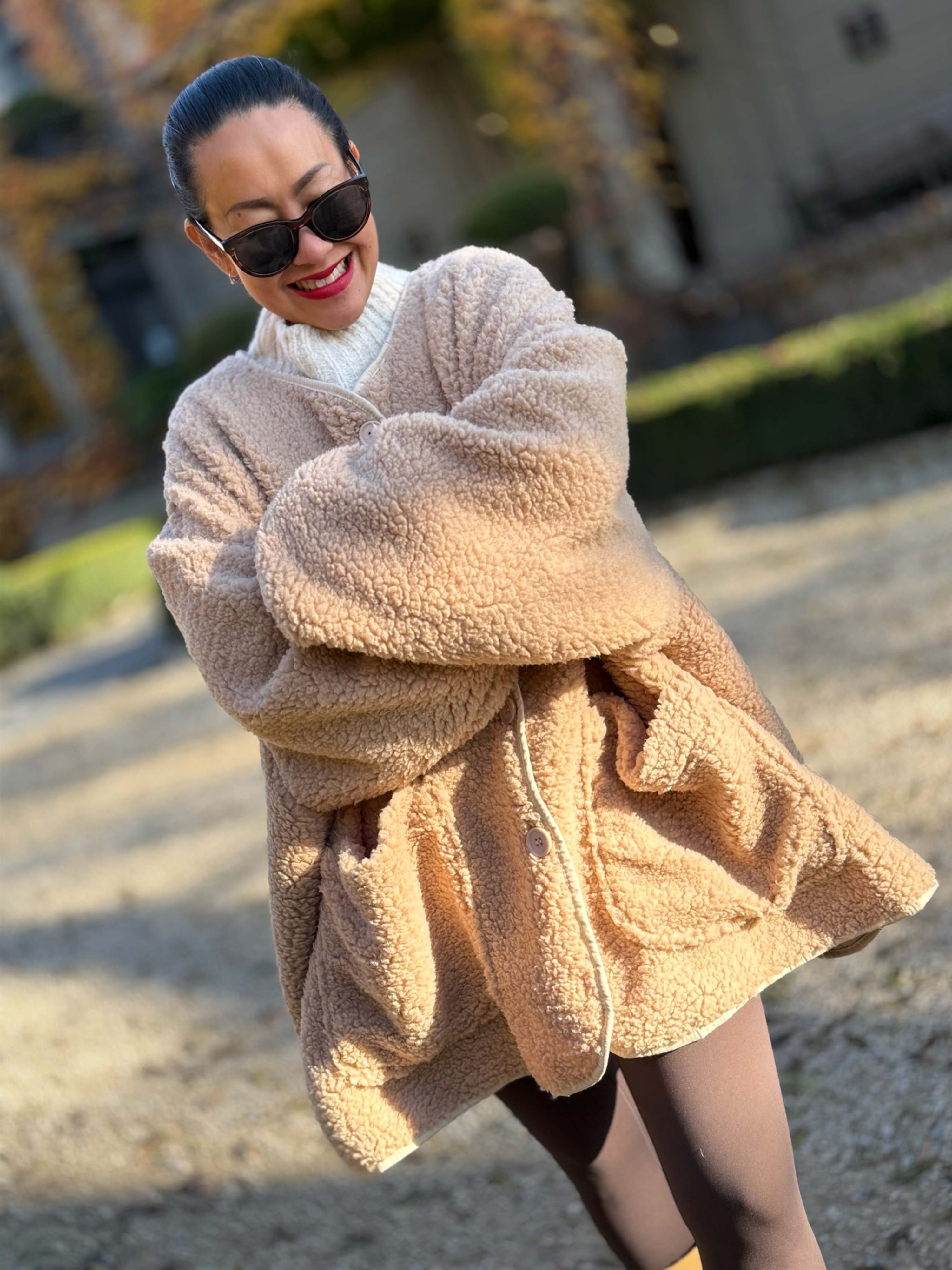 Teddylook Oversize Jacke - ICON - Oatmeal