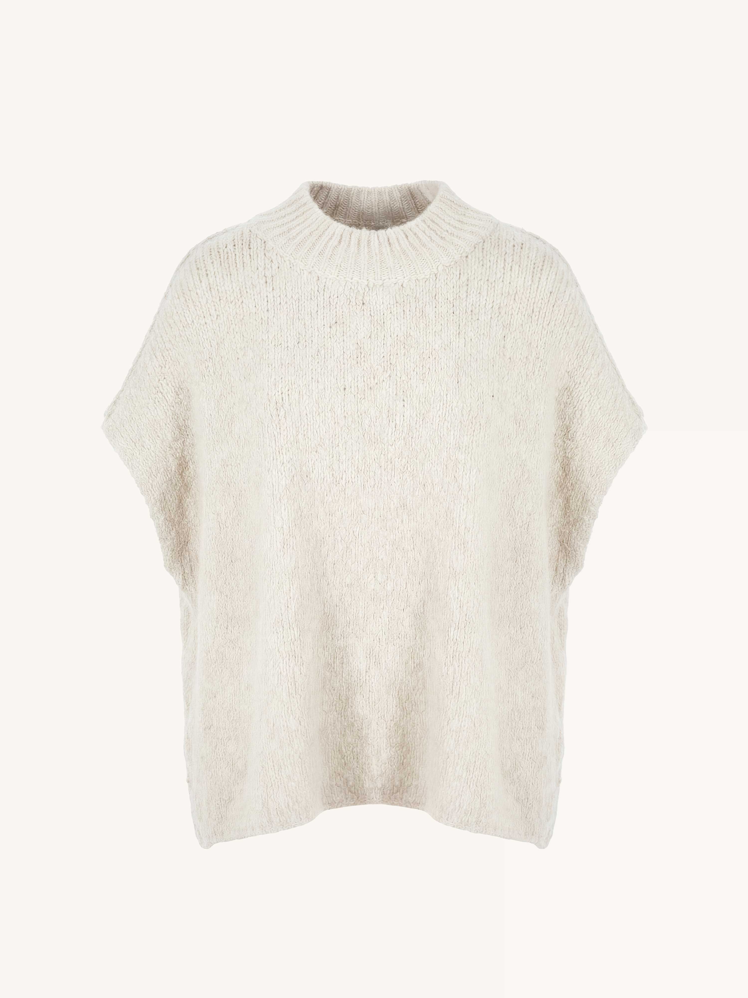 Oversize FLAUSCHI PONCHO - Creme