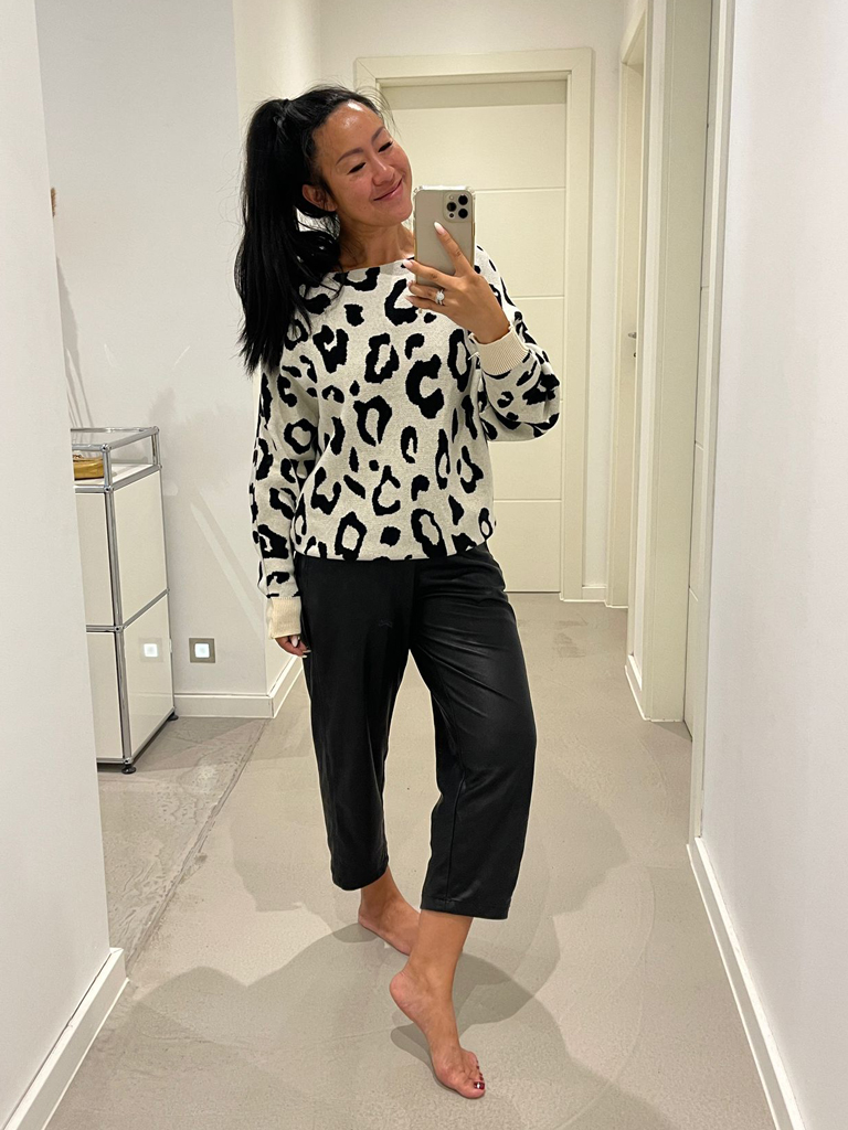 Pullover mit Fledermausärmeln - Leo Beige