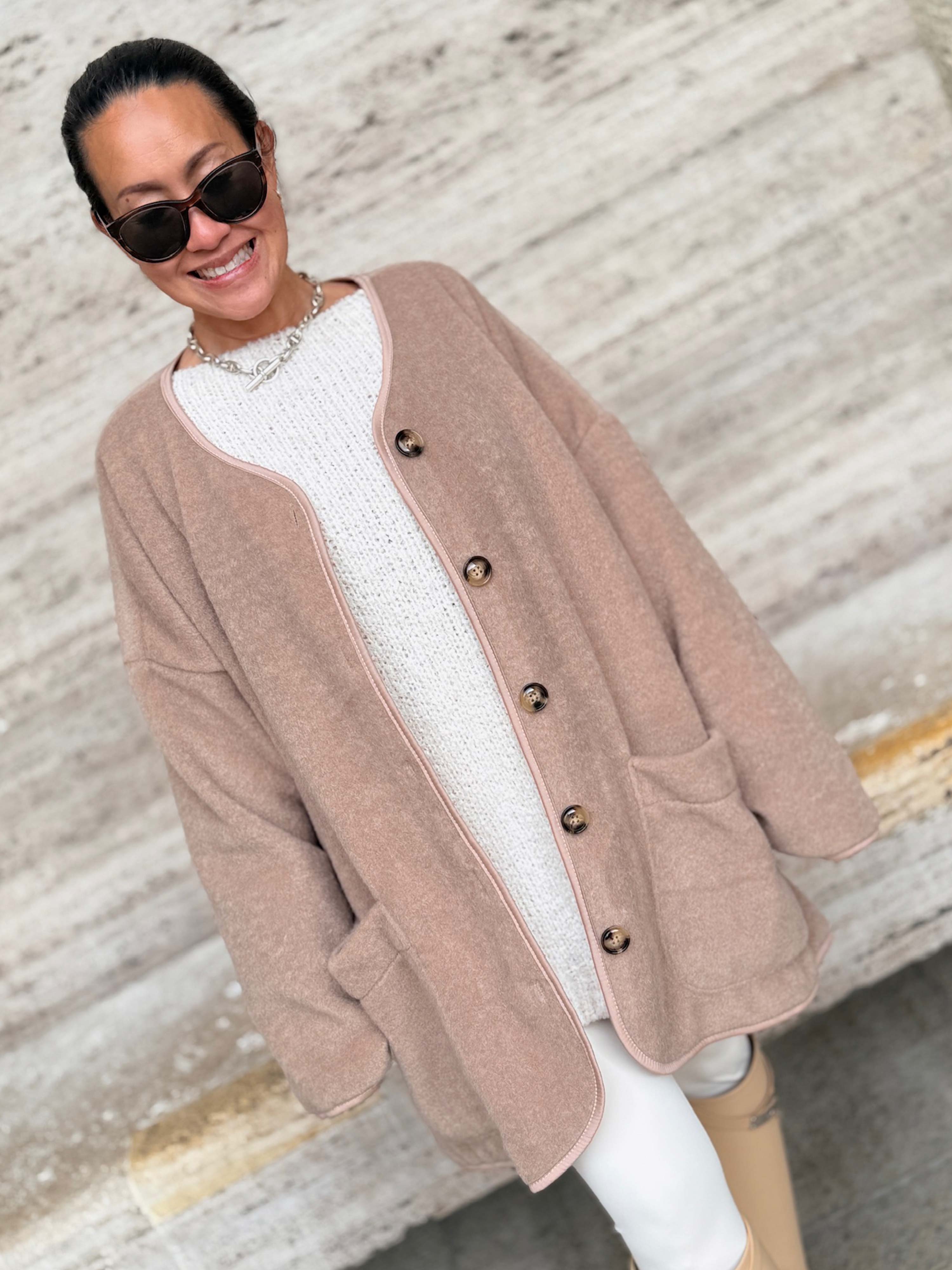 Oversize Jacke - SIGNATURE - Chestnut